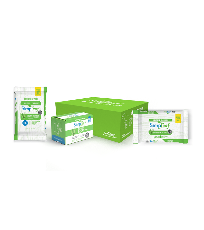 Aloe Vera Flushable Wipes Max Bundle