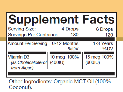 Vitamin D3 for Infants & Toddlers