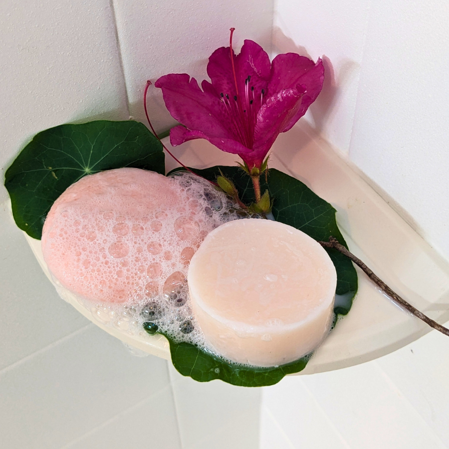 Spring Italian Rose Shampoo & Conditioner Bars by Tangie - limited edition