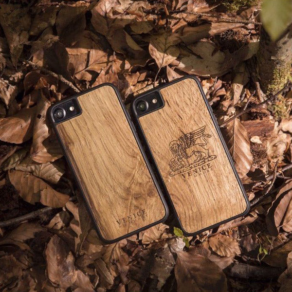 Venice Oak Wood Phone Case | Mark of Lion, Full Protection