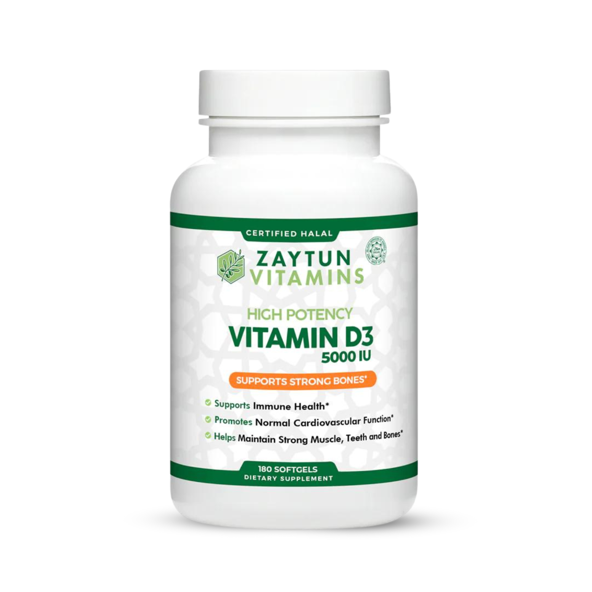 Vitamin D3 Softgels | Halal, 5000 IU