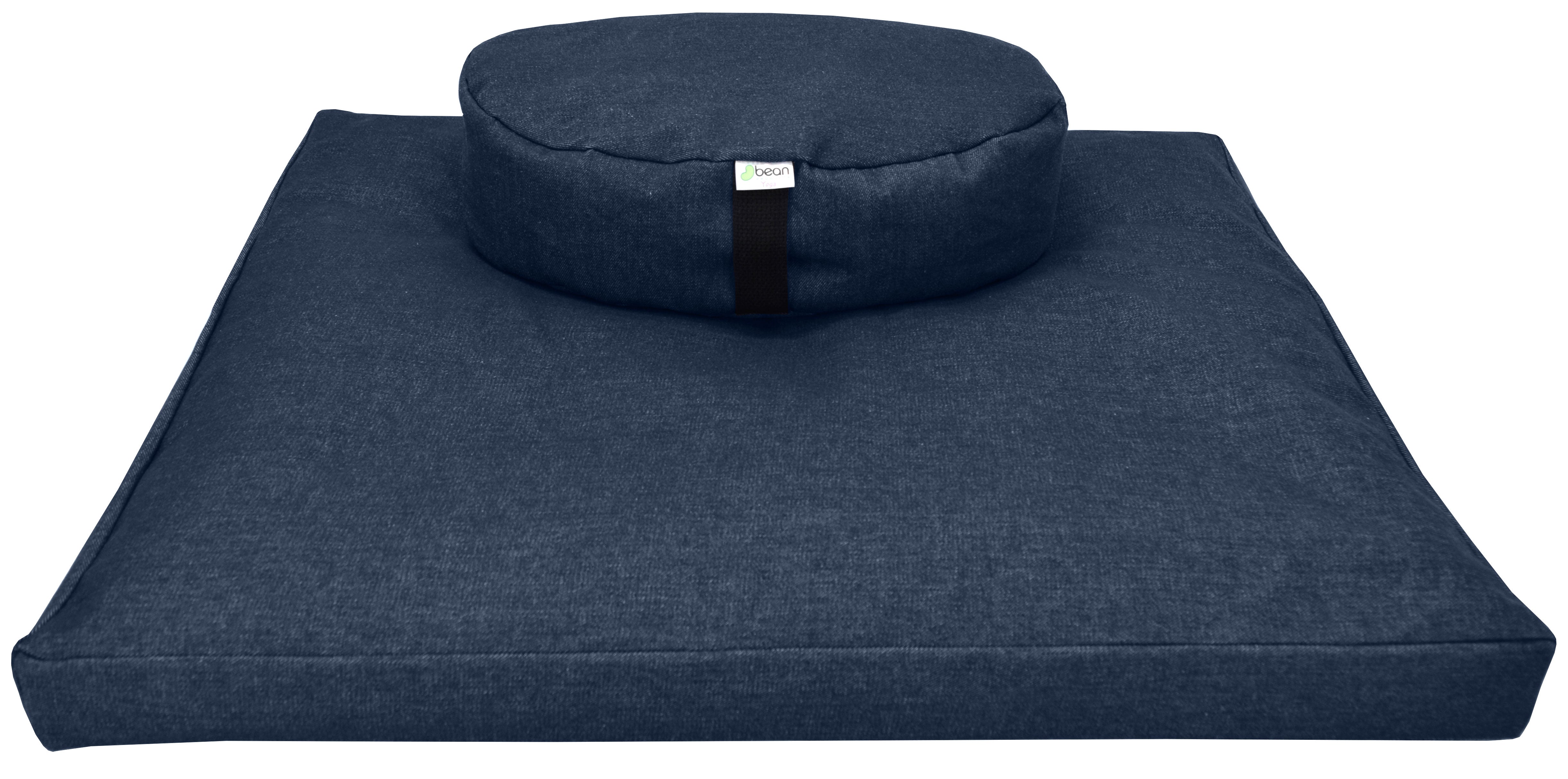 Meditation Cushion Set | Organic Cotton, Zafu and Zabuton, Handcrafted in USA