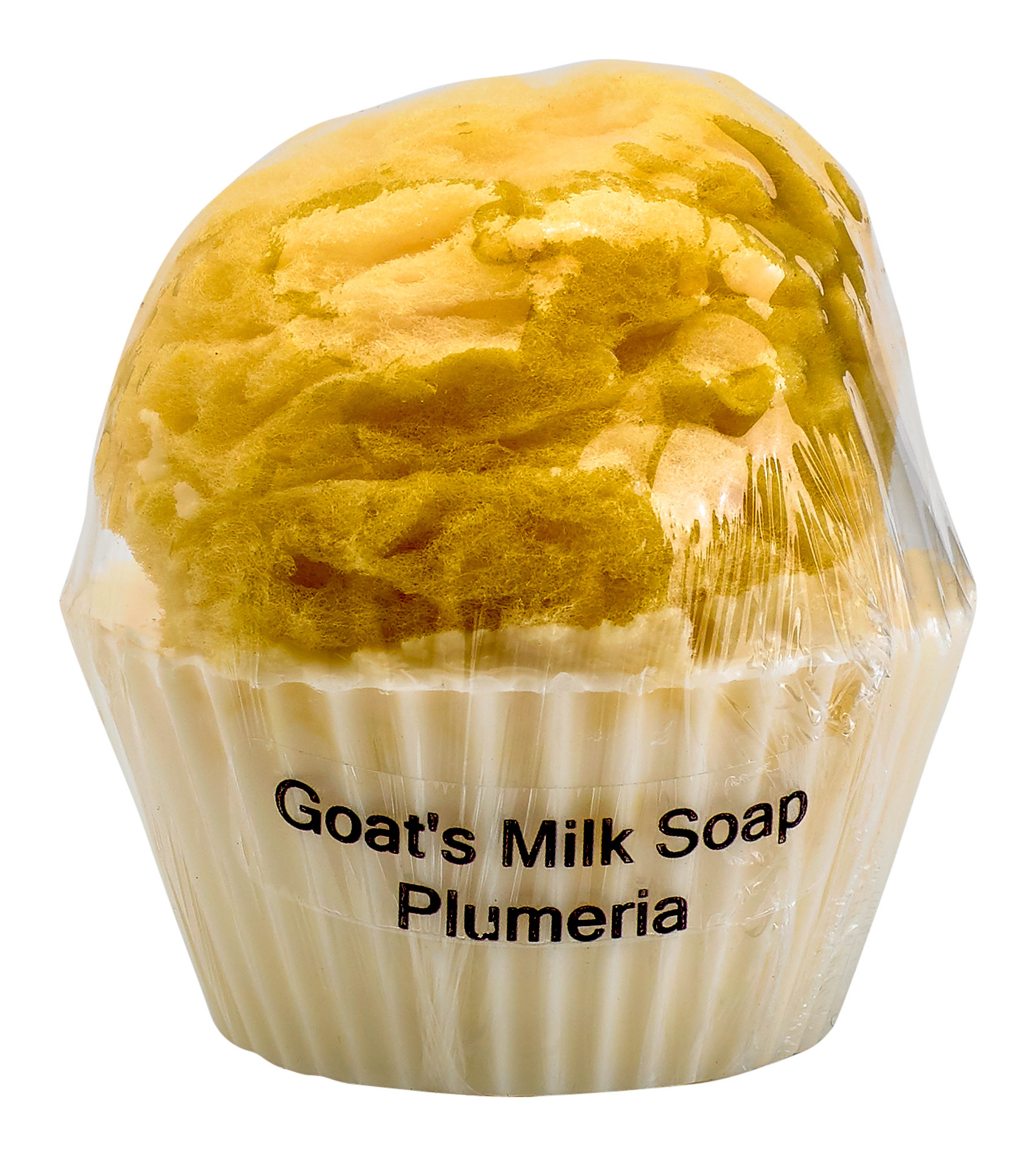 Goat's Milk and Olive Oil Cupcake Soap w/embedded Sea Sponge