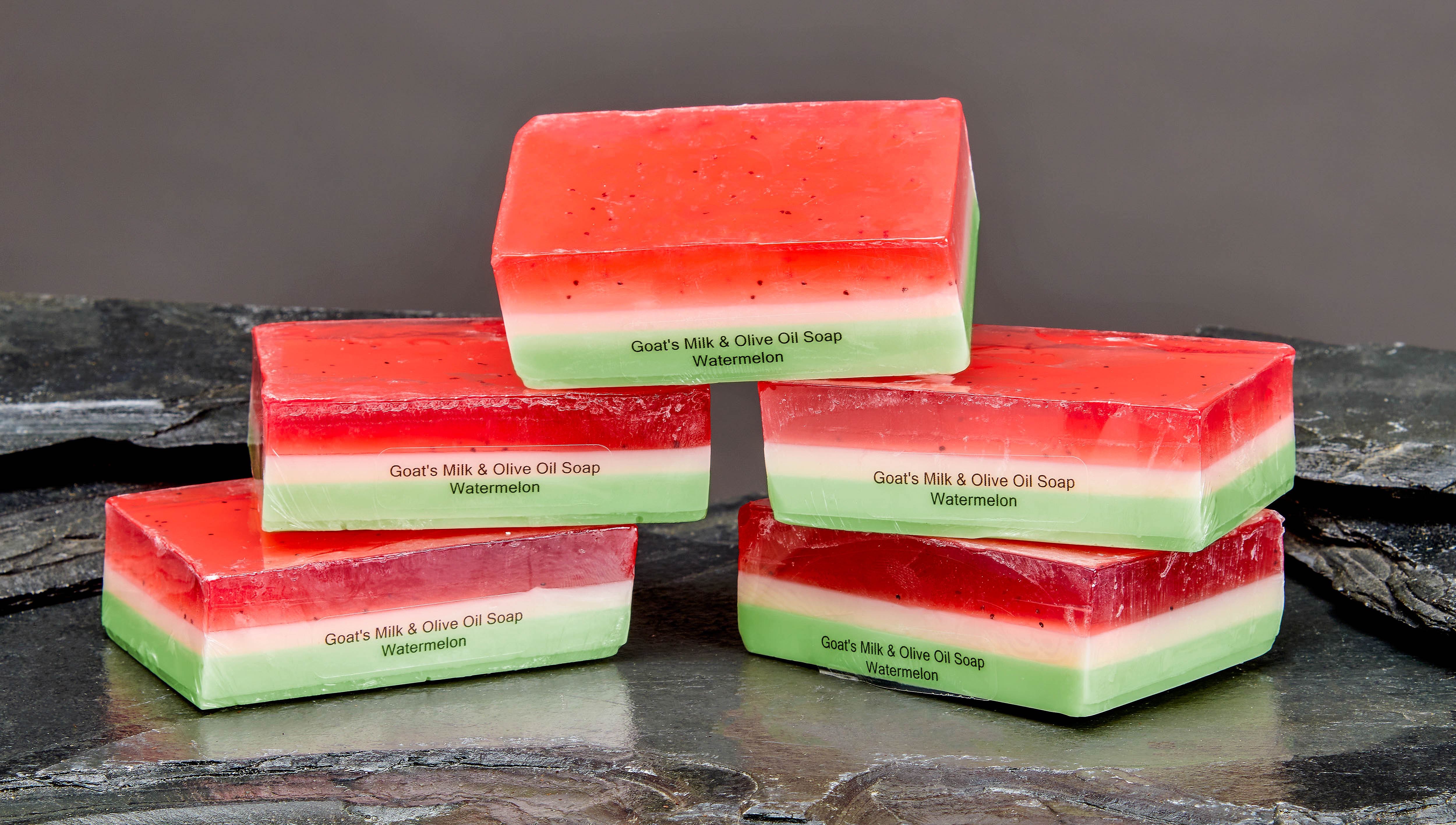 All Natural, Handmade Watermelon Soap