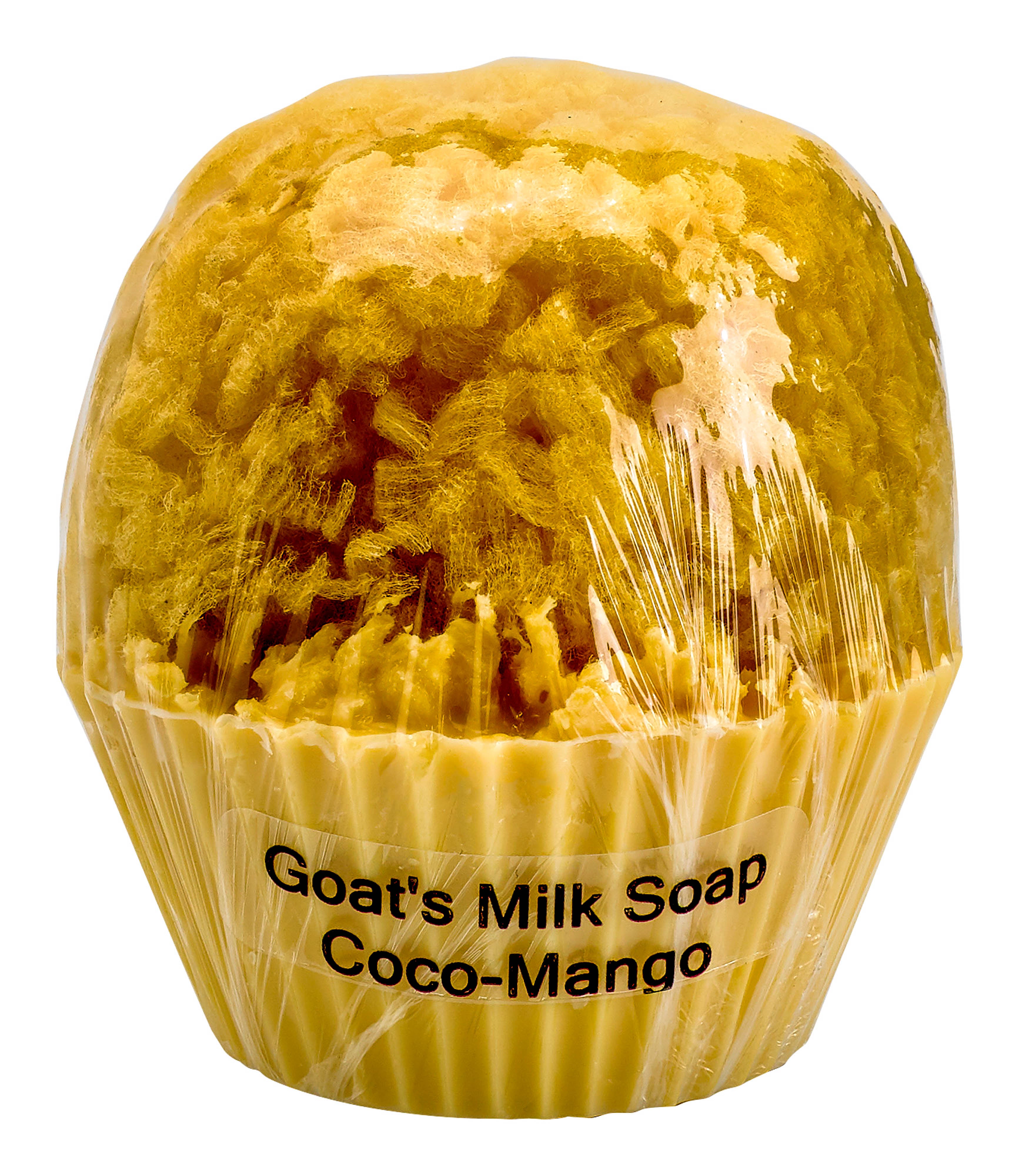 Goat's Milk and Olive Oil Cupcake Soap w/embedded Sea Sponge