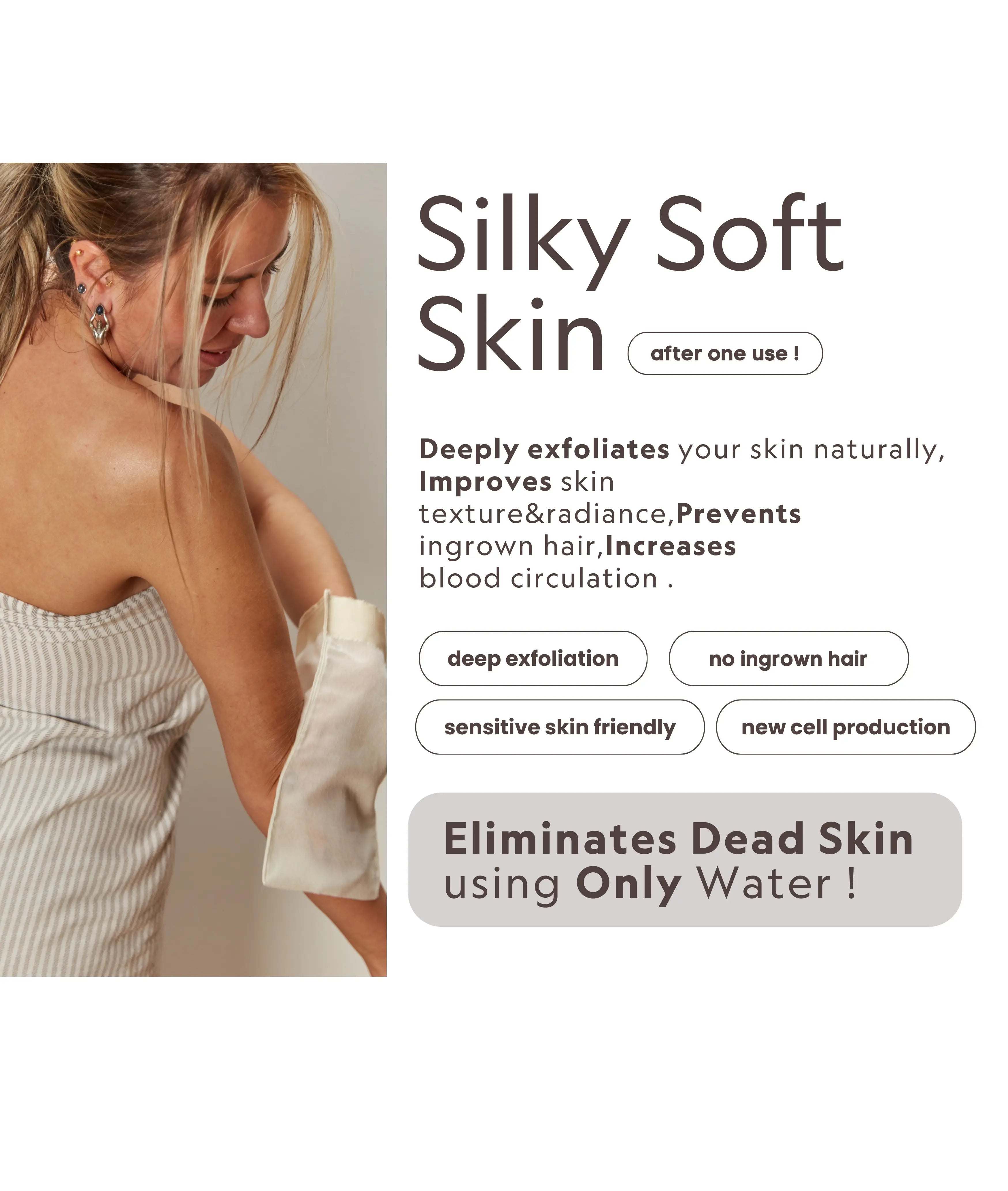 Silky Exfoliating Glove | Sensitive Skin