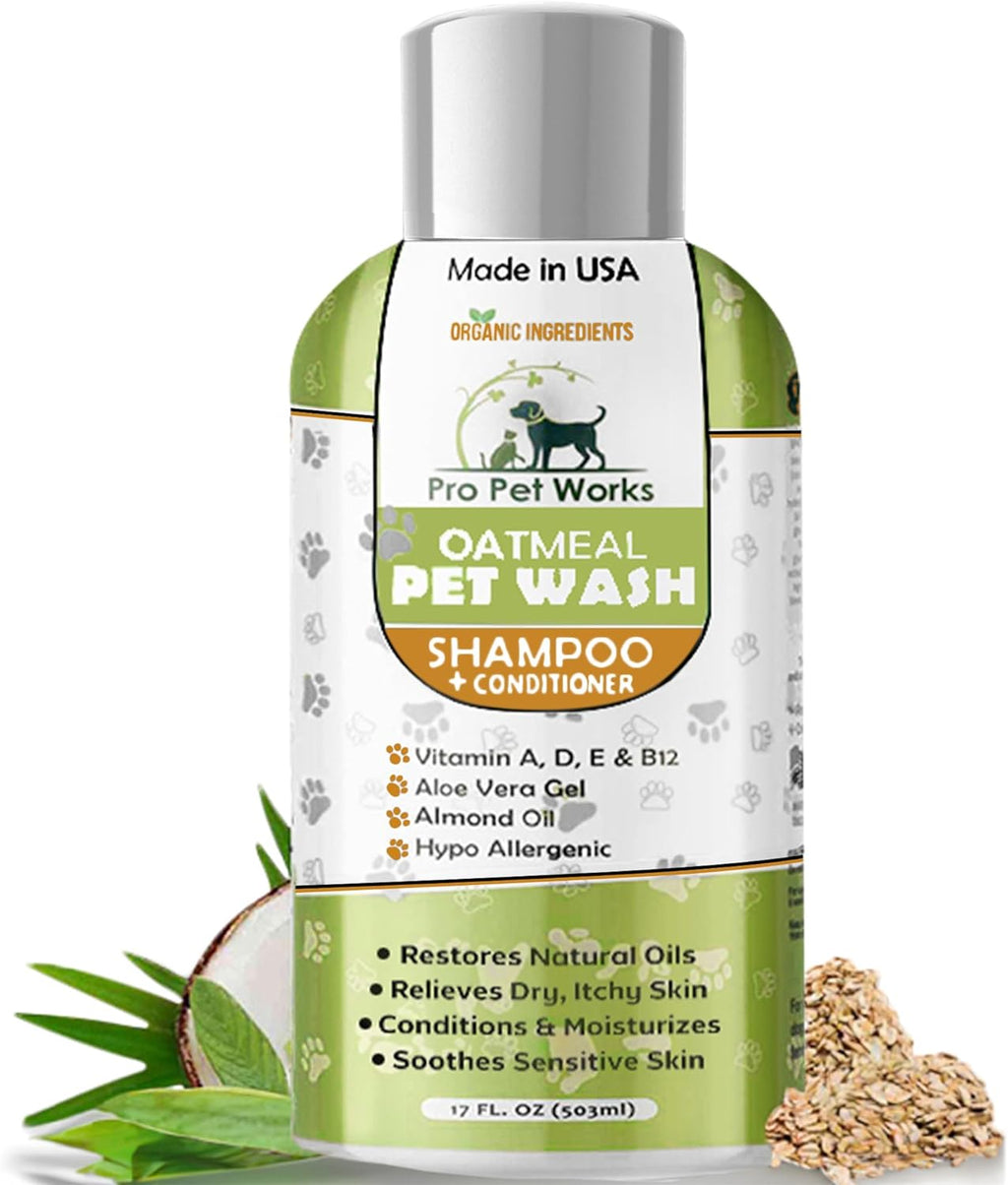aloe vera organic 5 in 1 Pro Pet Works Oatmeal Dog Shampoo