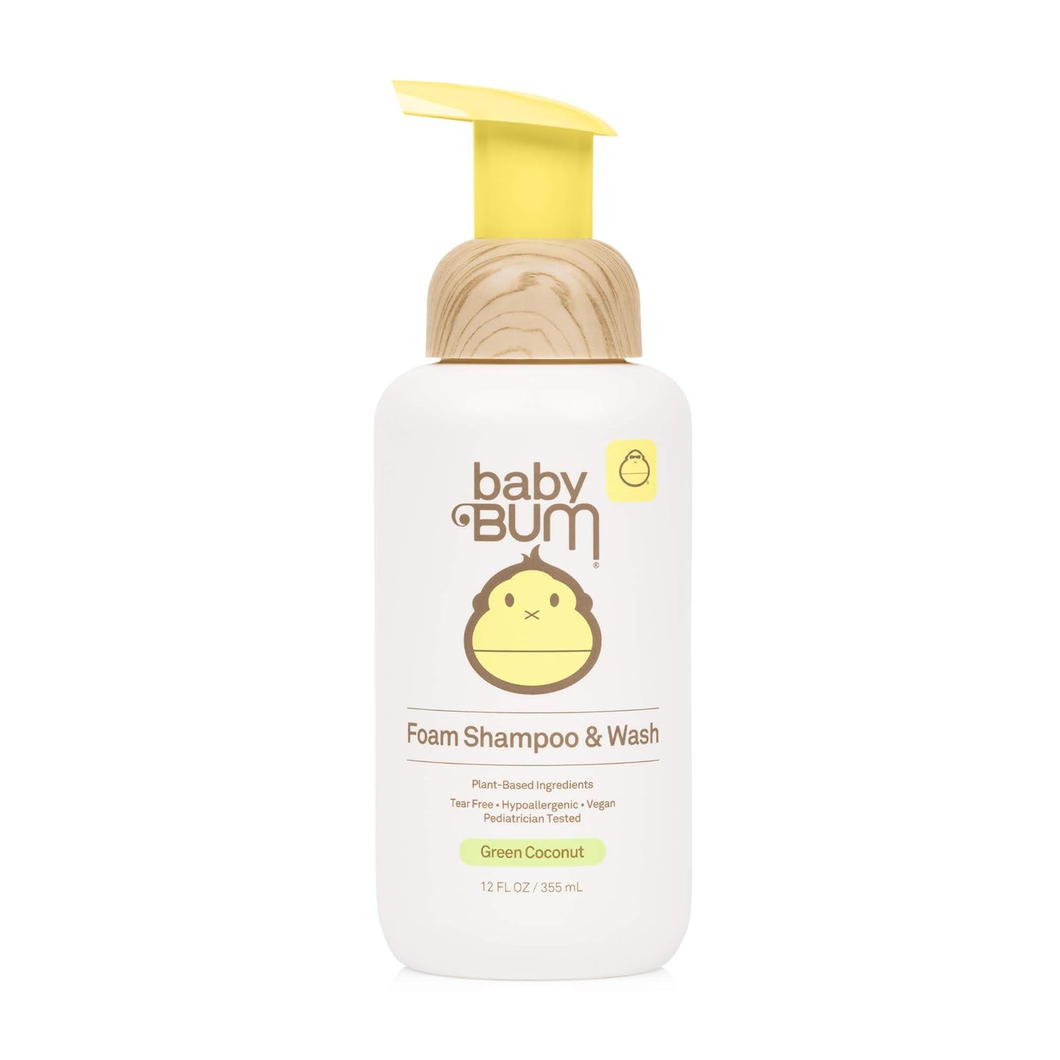 Baby Bum Shampoo & Body Wash - Tear-Free, Nourishing Coconut Oil, Vegan - 12 FL OZ