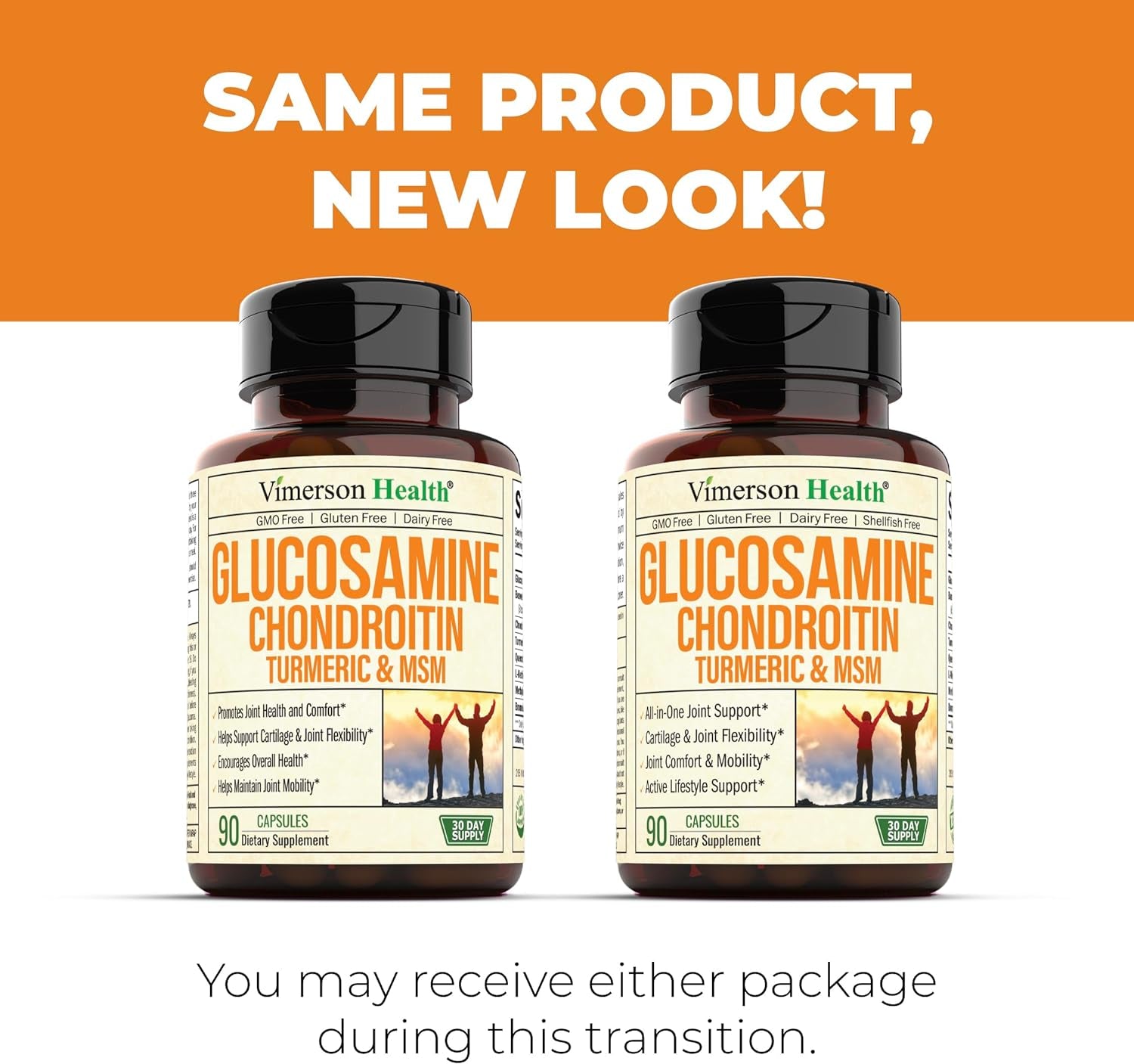 Glucosamine Chondroitin MSM Turmeric Boswellia - Joint Support Supplement. Antioxidant Properties. Helps with Inflammatory Response. Occasional Discomfort Relief for Back, Knees & Hands. 2 Pack