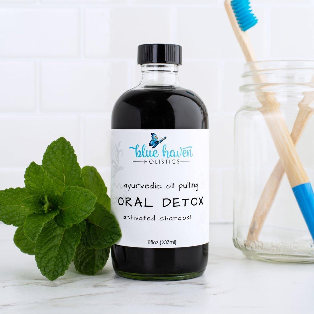 Detox Oil Pulling Mouthwash - Activated Charcoal