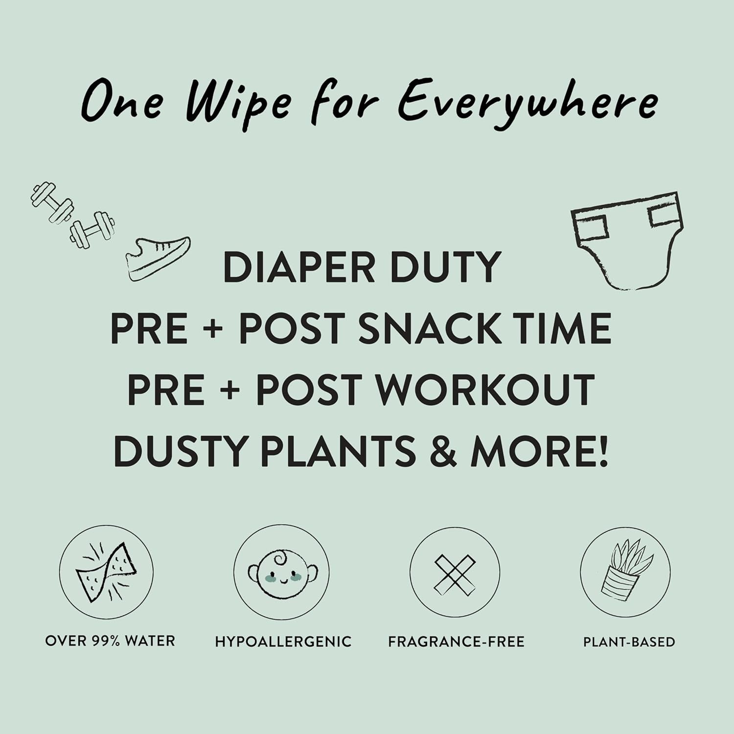 Clean Conscious Unscented Wipes | over 99% Water, Plant-Based, Baby Wipes | Hypoallergenic for Sensitive Skin, EWG Verified | Classic, 648 Count