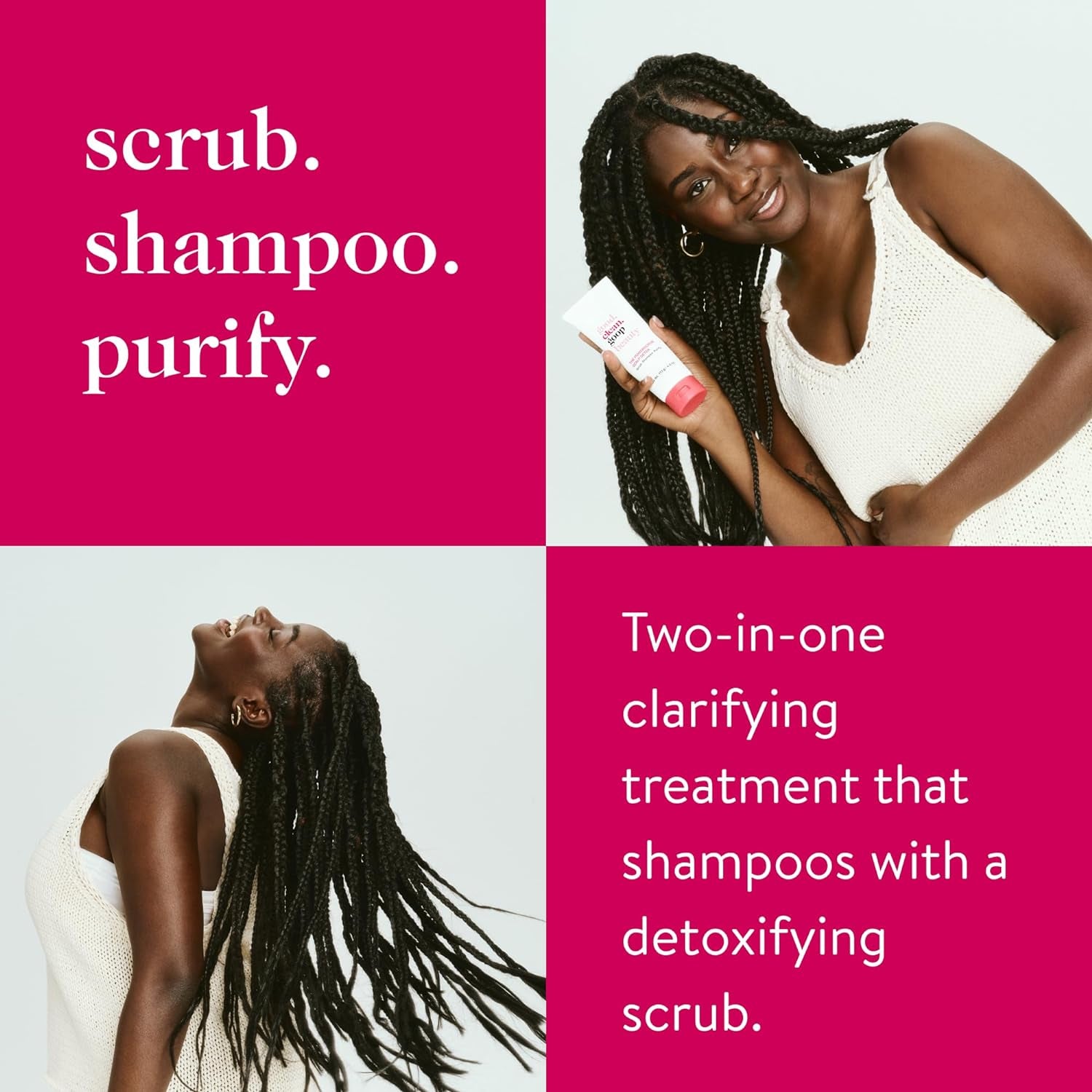 Beauty the Powerscrub Scalp Detox | Clarifying Shampoo to Detoxify Hair and Scalp | Salt Scrub with Vitamin E, Amino Acids & Chlorella Extract | Cruelty-Free & Vegan Shampoo | 4 Fl Oz