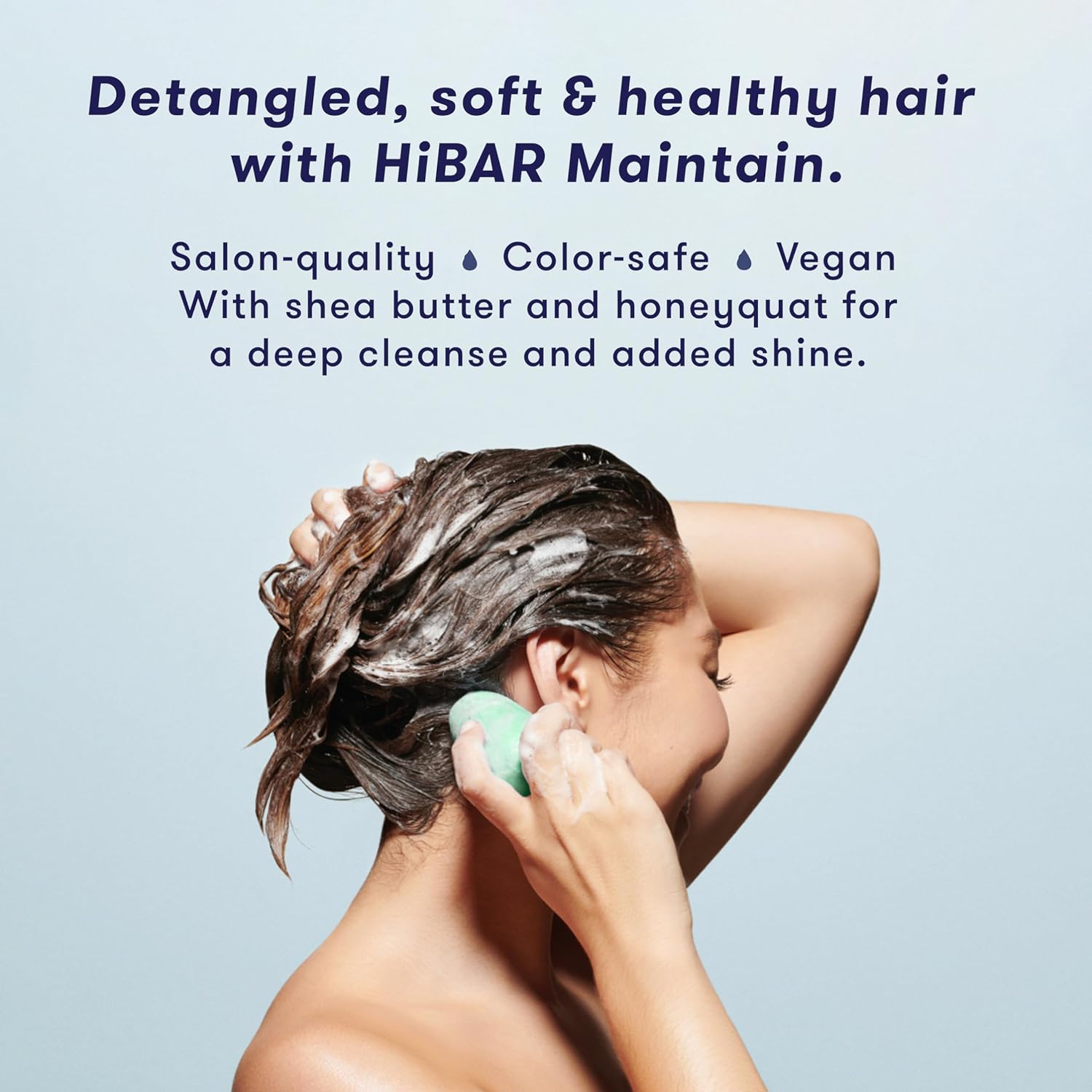 HIBAR Maintain Shampoo Bar - Nourishing Cleansing for All Hair Types - Honey & Shea Butter - 1 Bar