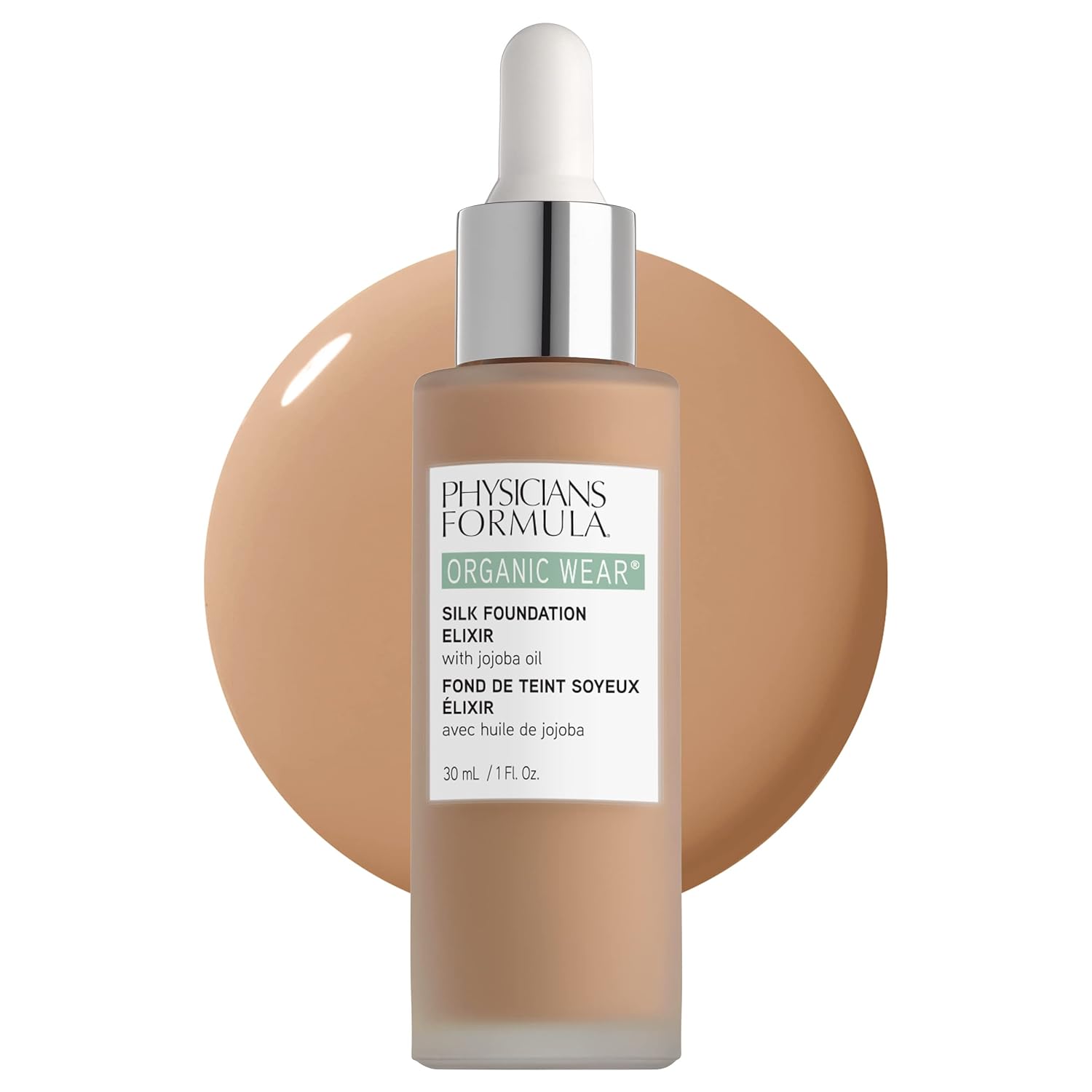 Physicians Formula Liquid Foundation Elixir - Full Coverage, Dermatologist Tested - Light-to-Medium