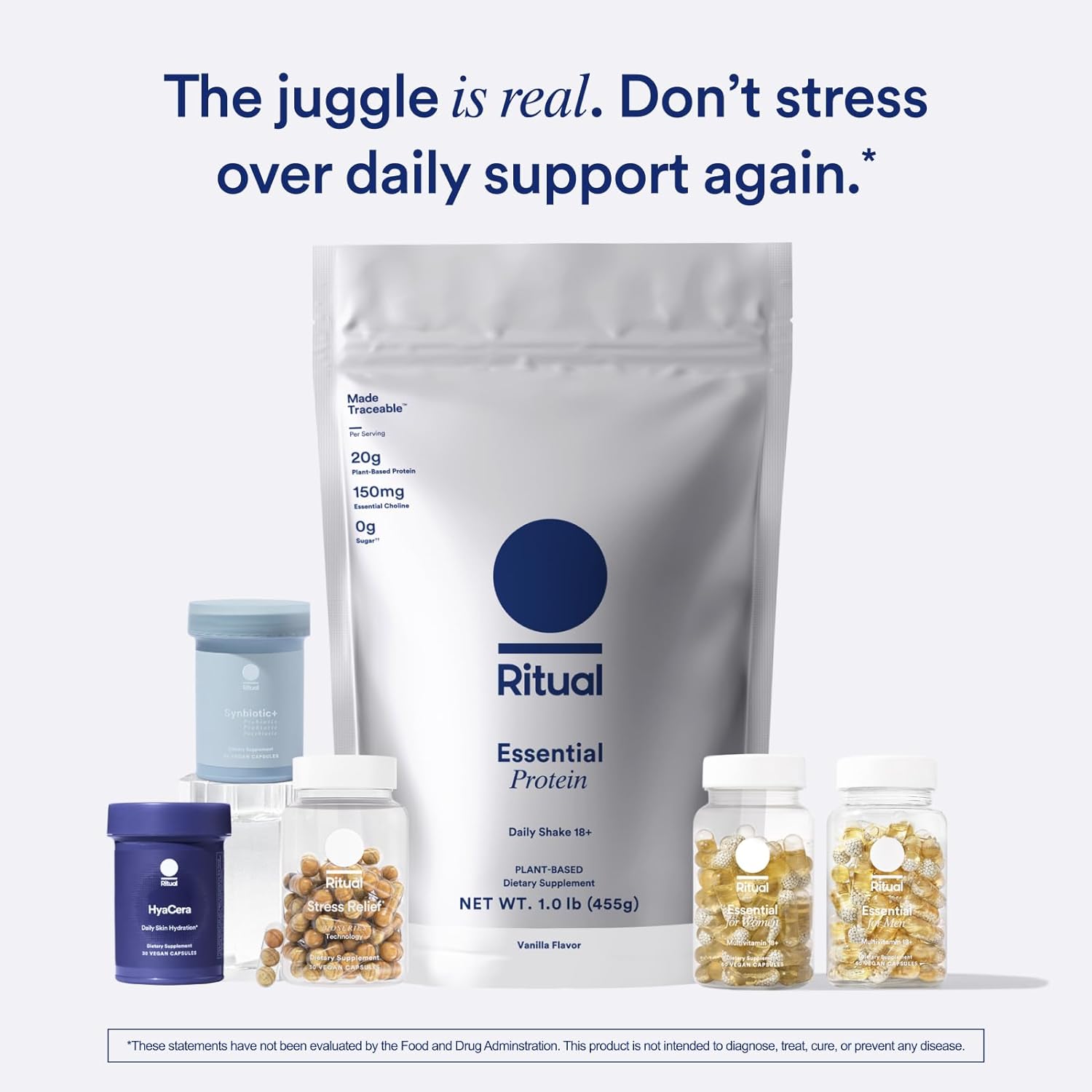 Ritual Essential Prenatal Multivitamin - Folate, DHA & Iron for Pregnancy Support - 30 Days