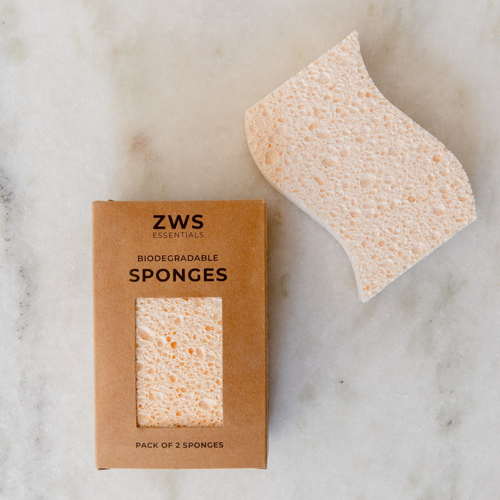 Biodegradable Kitchen Sponges - Zero Waste Sponges, 100% Wood Pulp