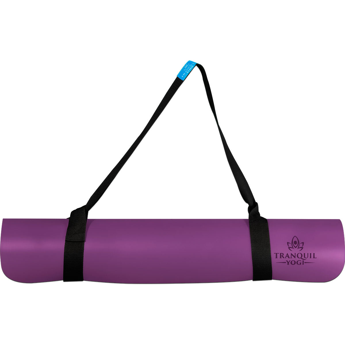 Natural Rubber Yoga Mat | Violet, Extreme Grip, Joint Protection, with Carry Strap