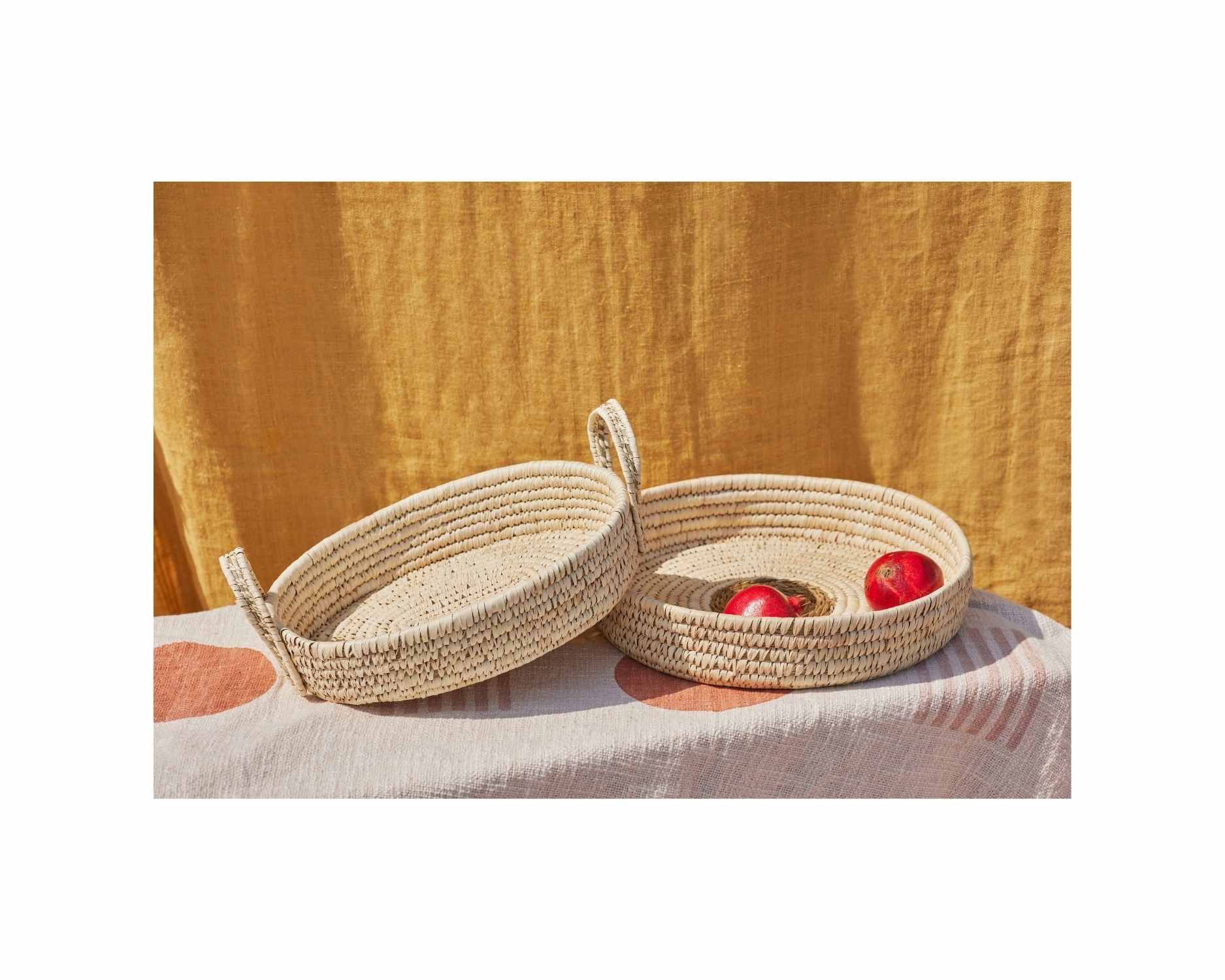 Sabai Grass Oval Decorative Basket - 2 Pack