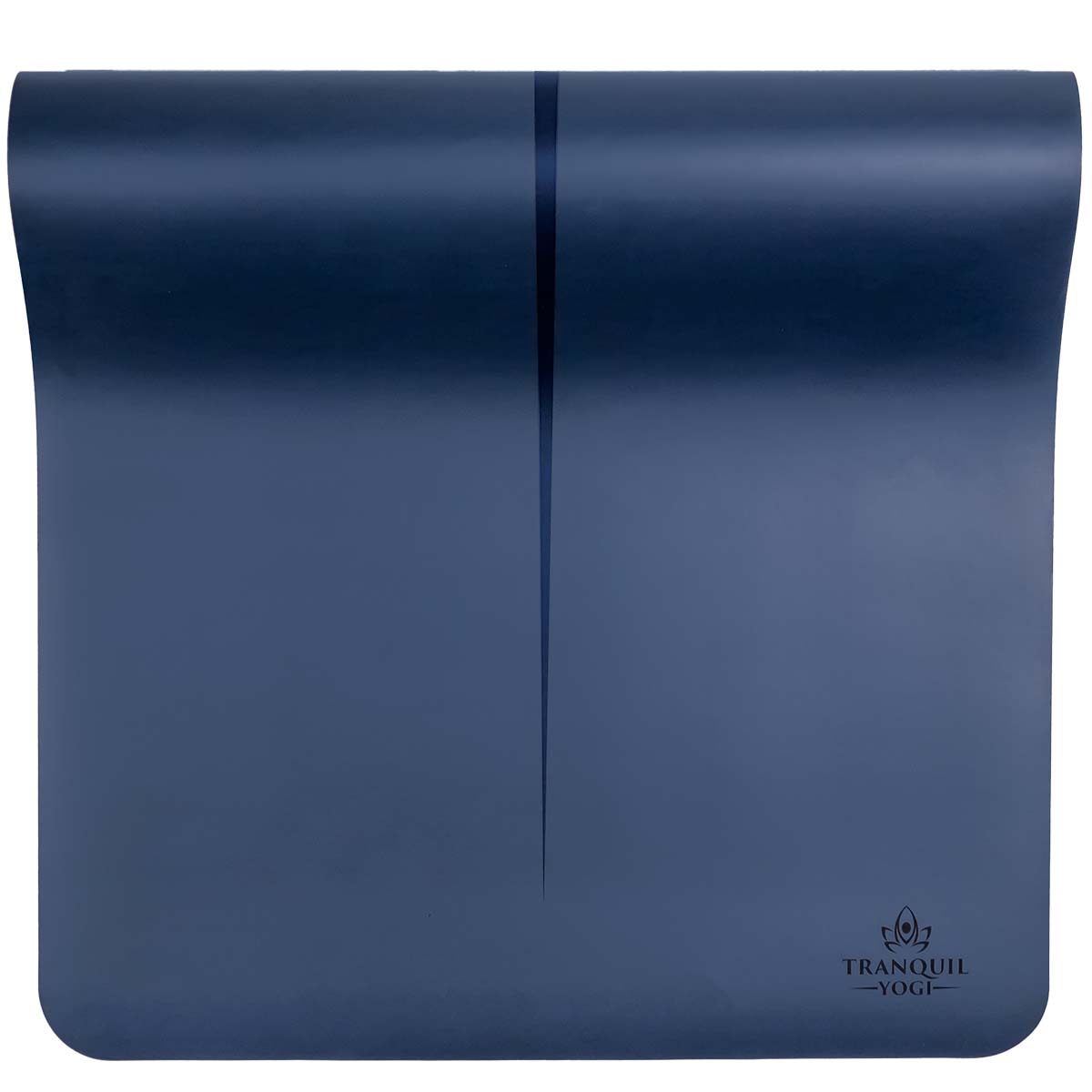 Natural Rubber Yoga Mat | Midnight Blue, Extreme Grip, with Carry Strap