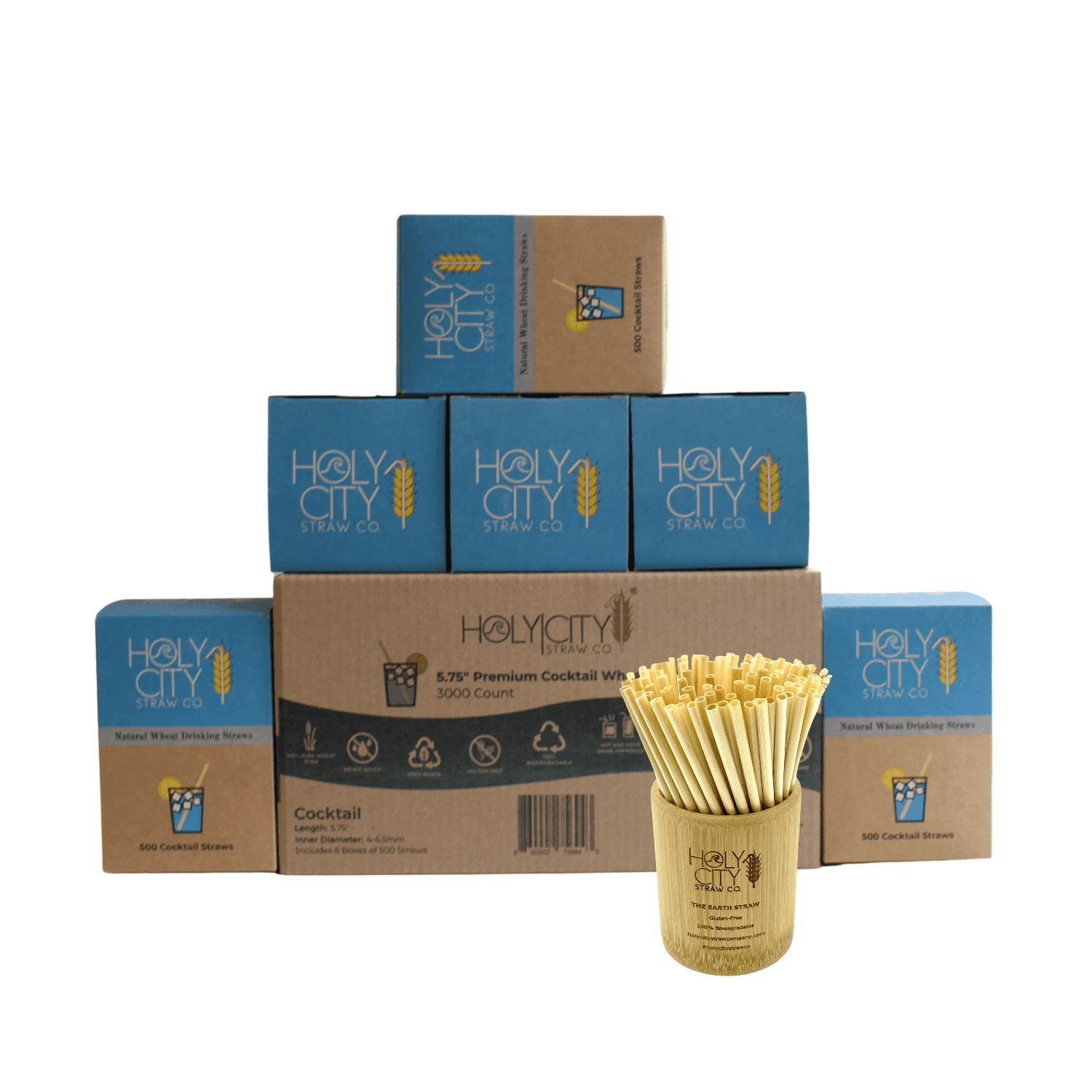 Wheat Stem Cocktail Straws | 500ct