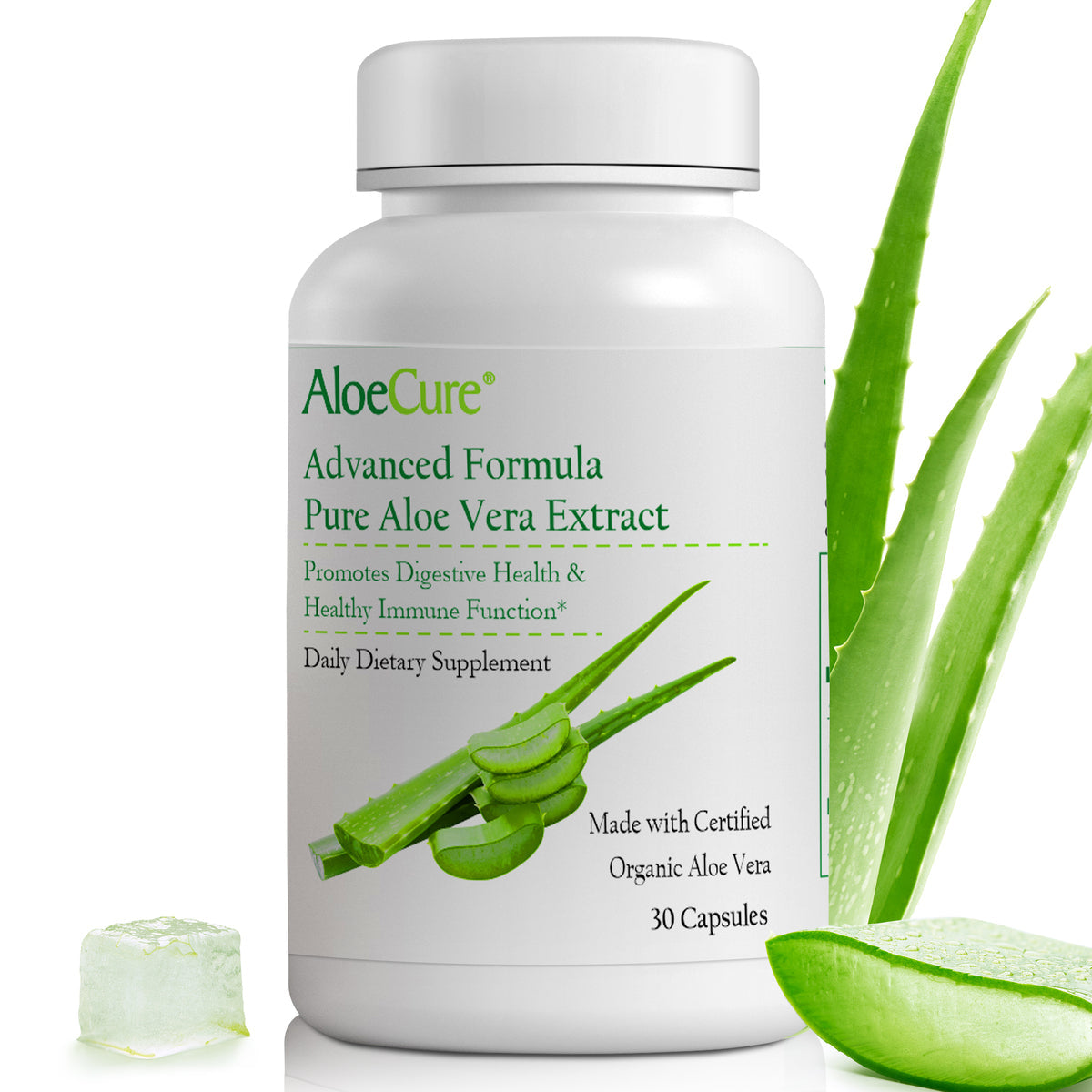 AloeCure Advanced Formula Capsules - 30ct Travel Size