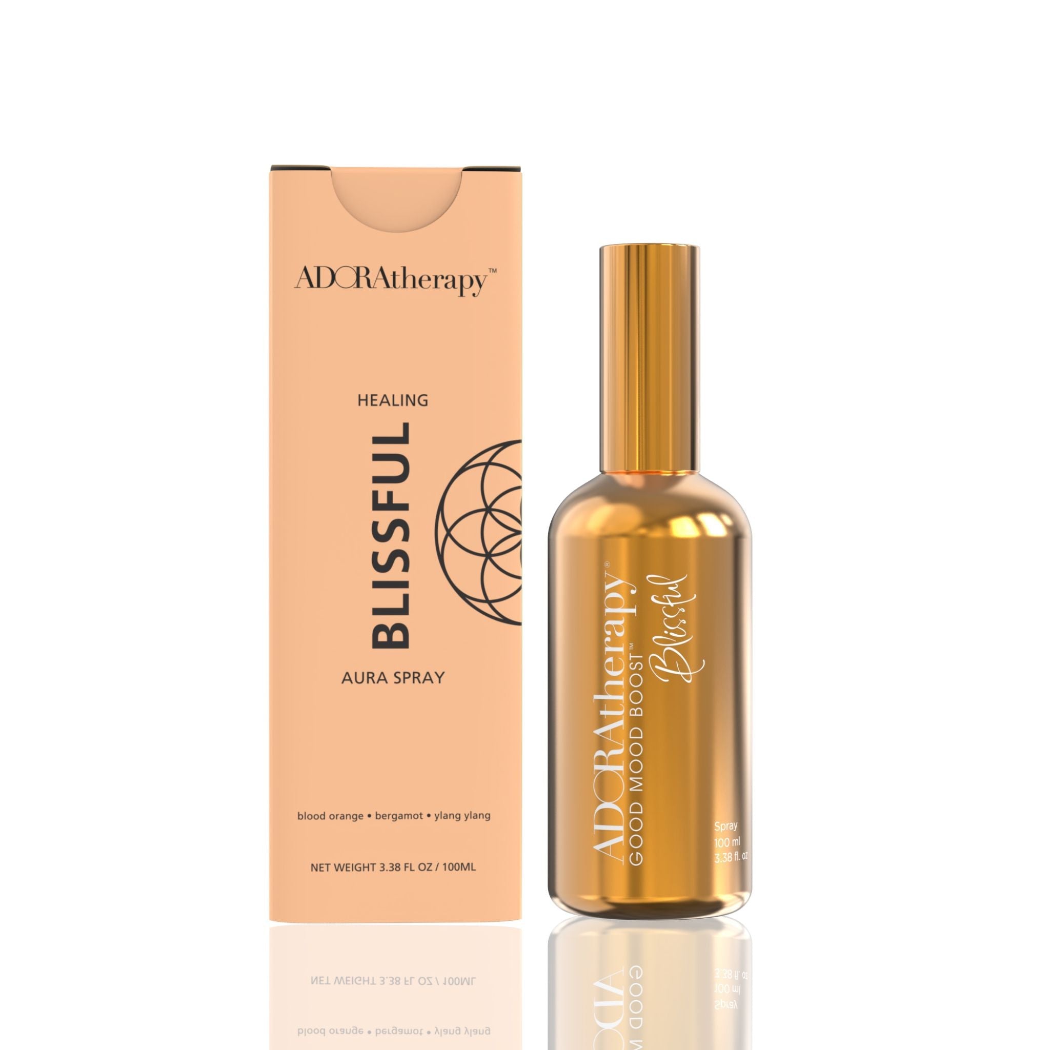 Blissful Room Boost Aura Spray | Uplifting Citrus & Floral Notes, 3.38 oz