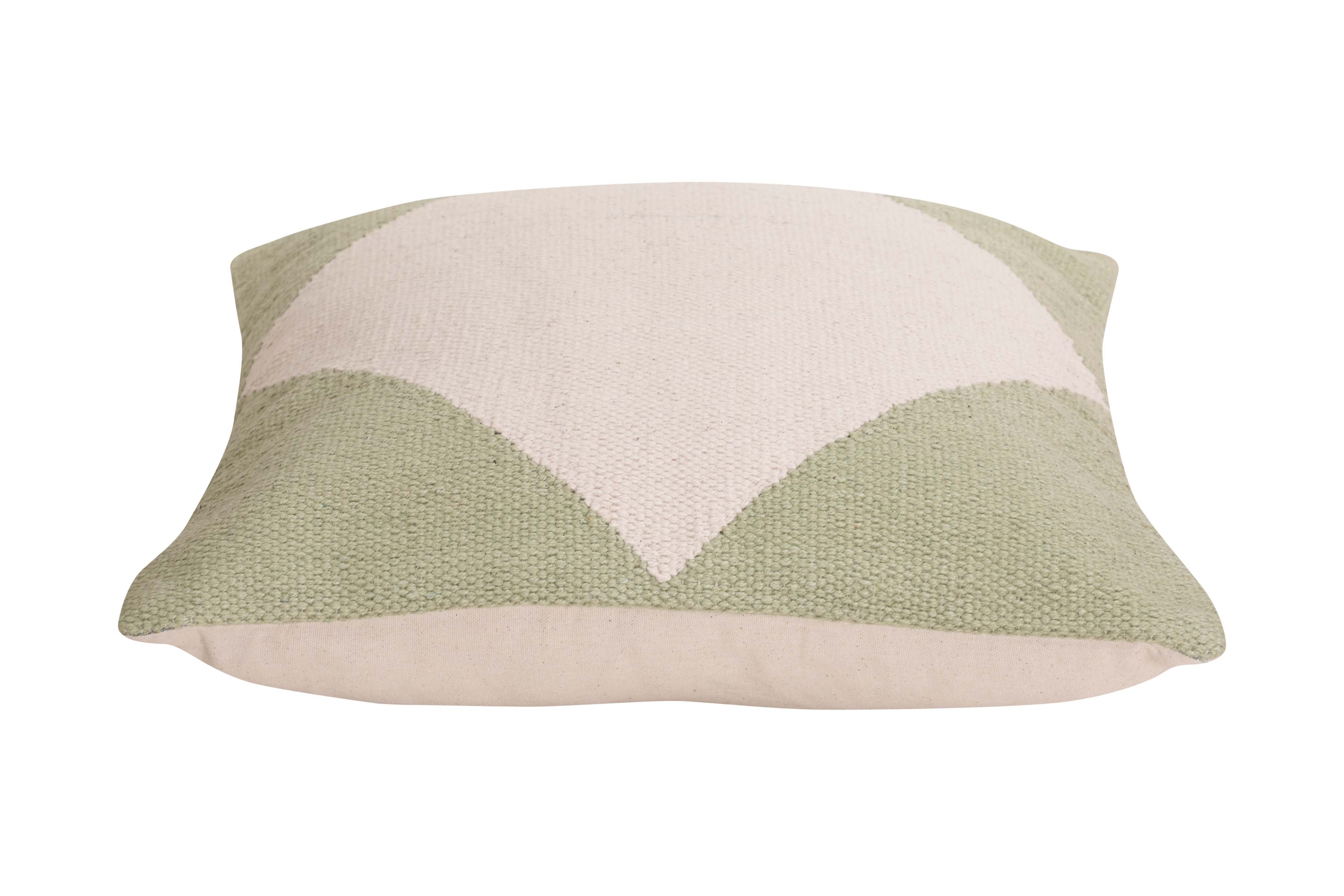 Diamond Accent Pillow - Sage - 18x18 Inch