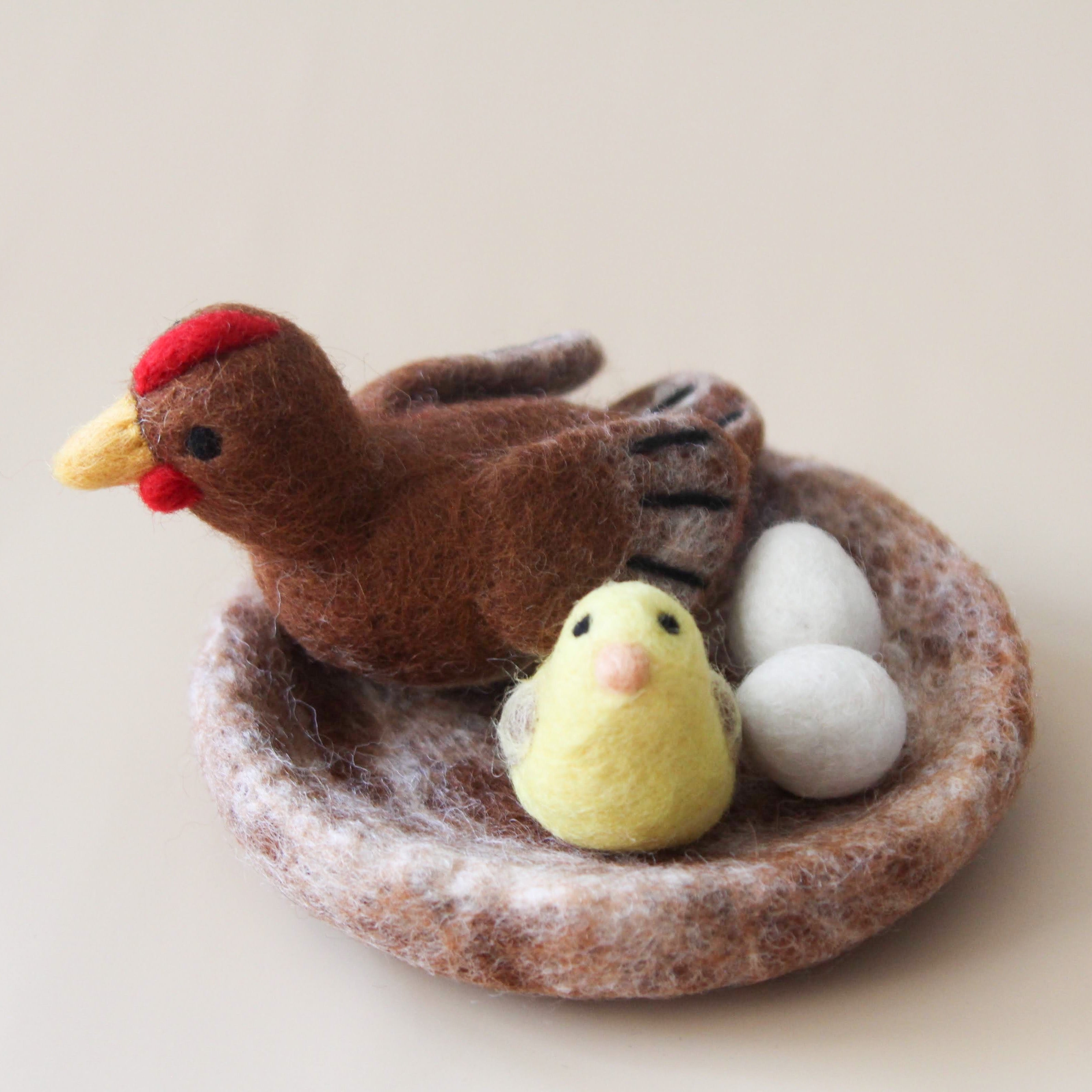 Felt Hen and Chick Set