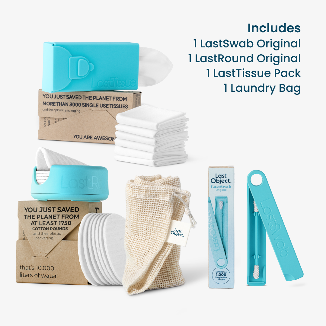 Personal Care Kit | Reusable Swab, Tissue, Rounds & Laundry Bag