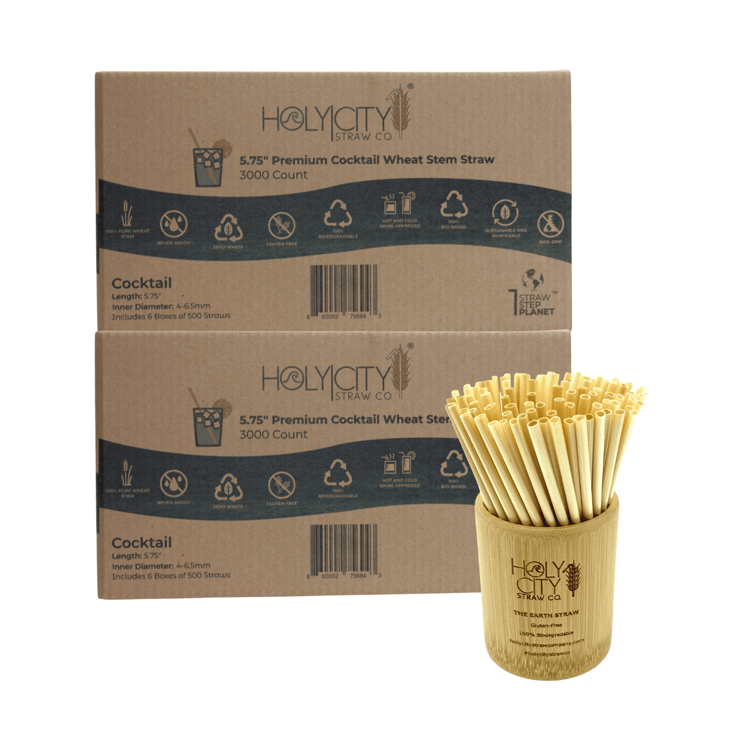 Wheat Stem Cocktail Straws | 500ct