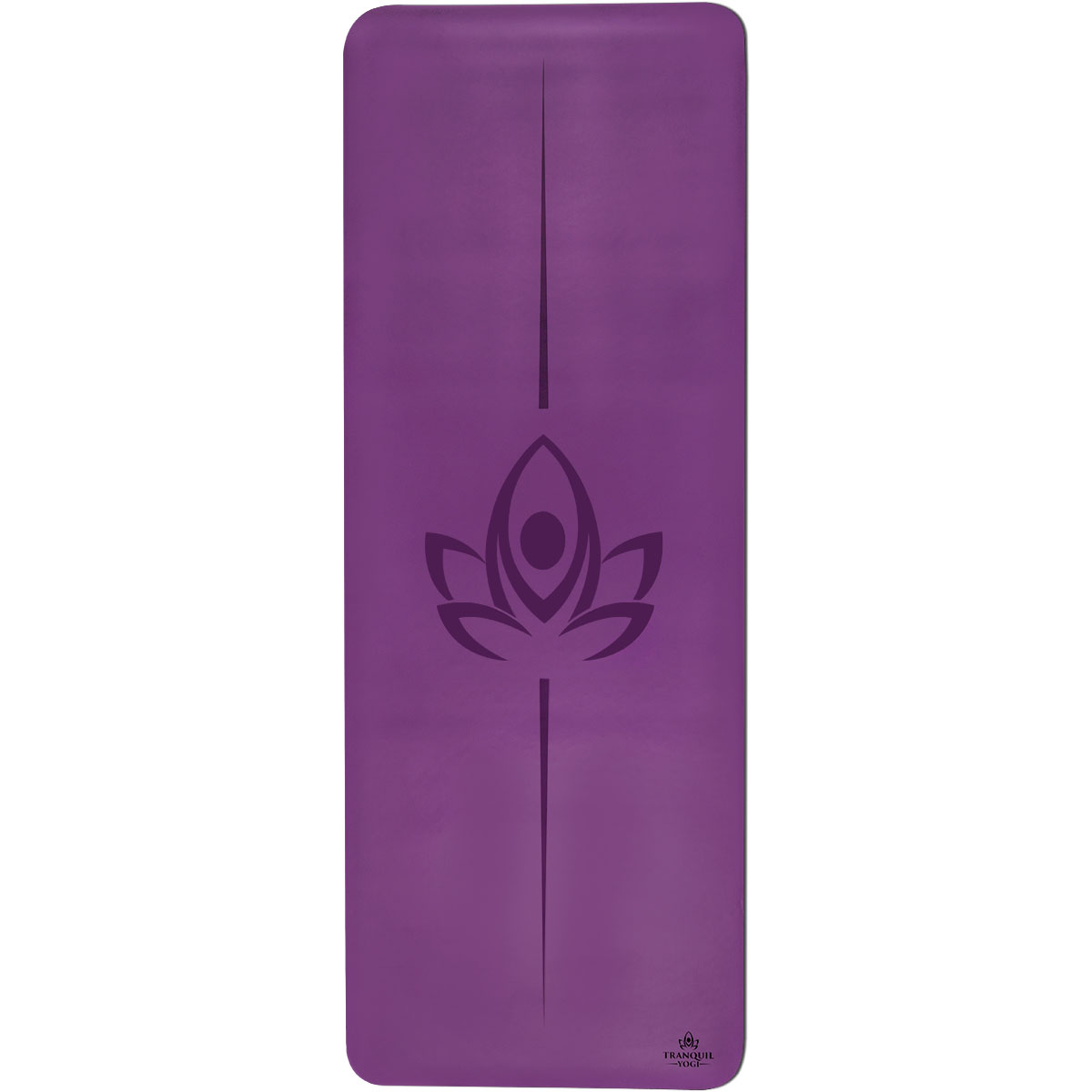 Natural Rubber Yoga Mat | Violet, Extreme Grip, Joint Protection, with Carry Strap