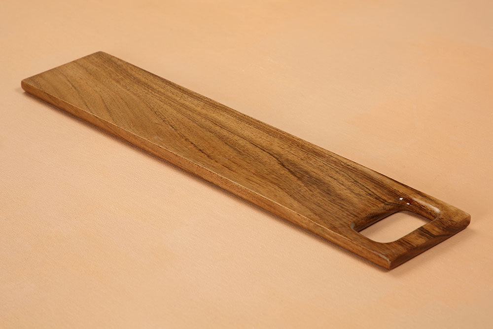 Teak Wood Charcuterie Board | 2 Pack, 17.9" x 3.6"