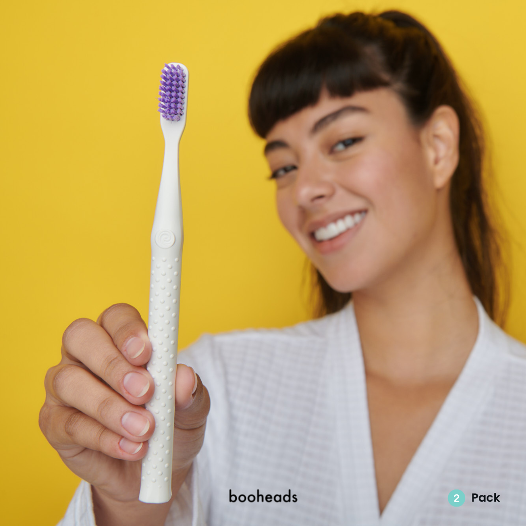 Eco Toothbrushes | 2 Pieces, Purple & Aqua