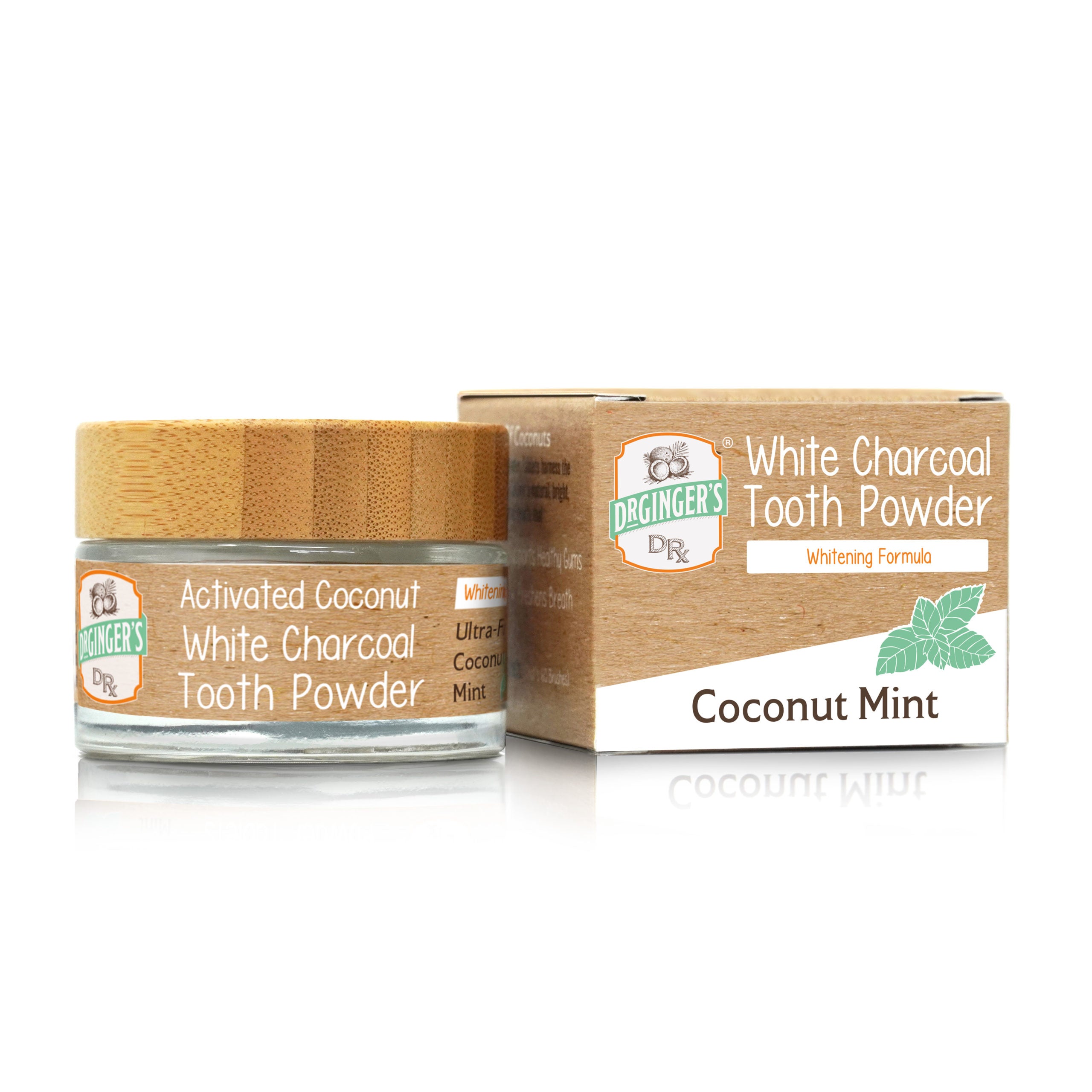 Coconut Mint White Charcoal Tooth Powder | 1.28 oz