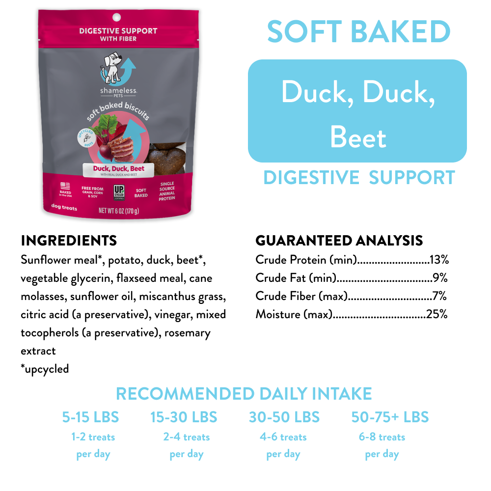 Duck, Duck, Beet Soft Baked Dog Treats