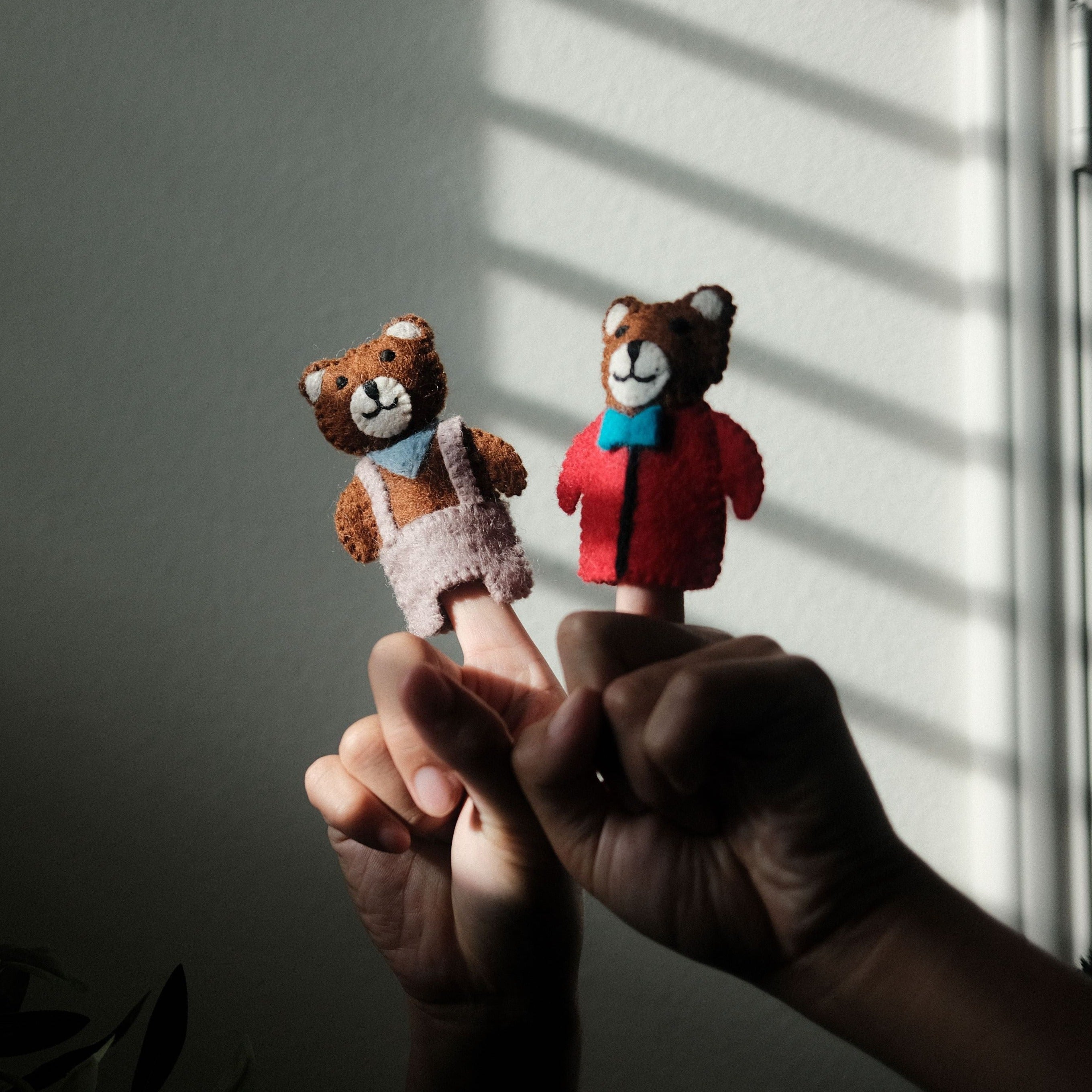 Goldilocks and Bears | Felt Finger Puppet Set