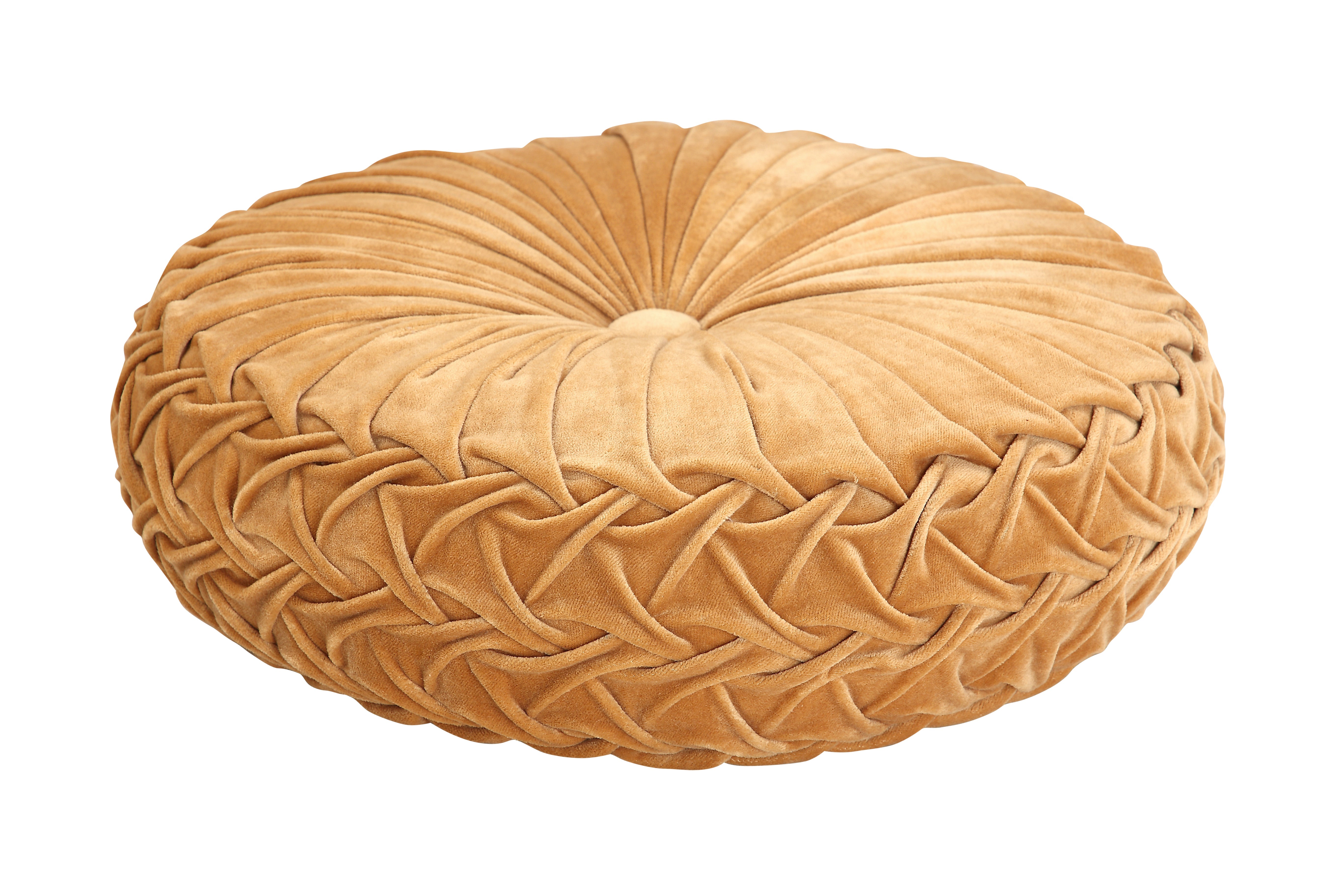 Velvet Round Pillow | Clay, 16"