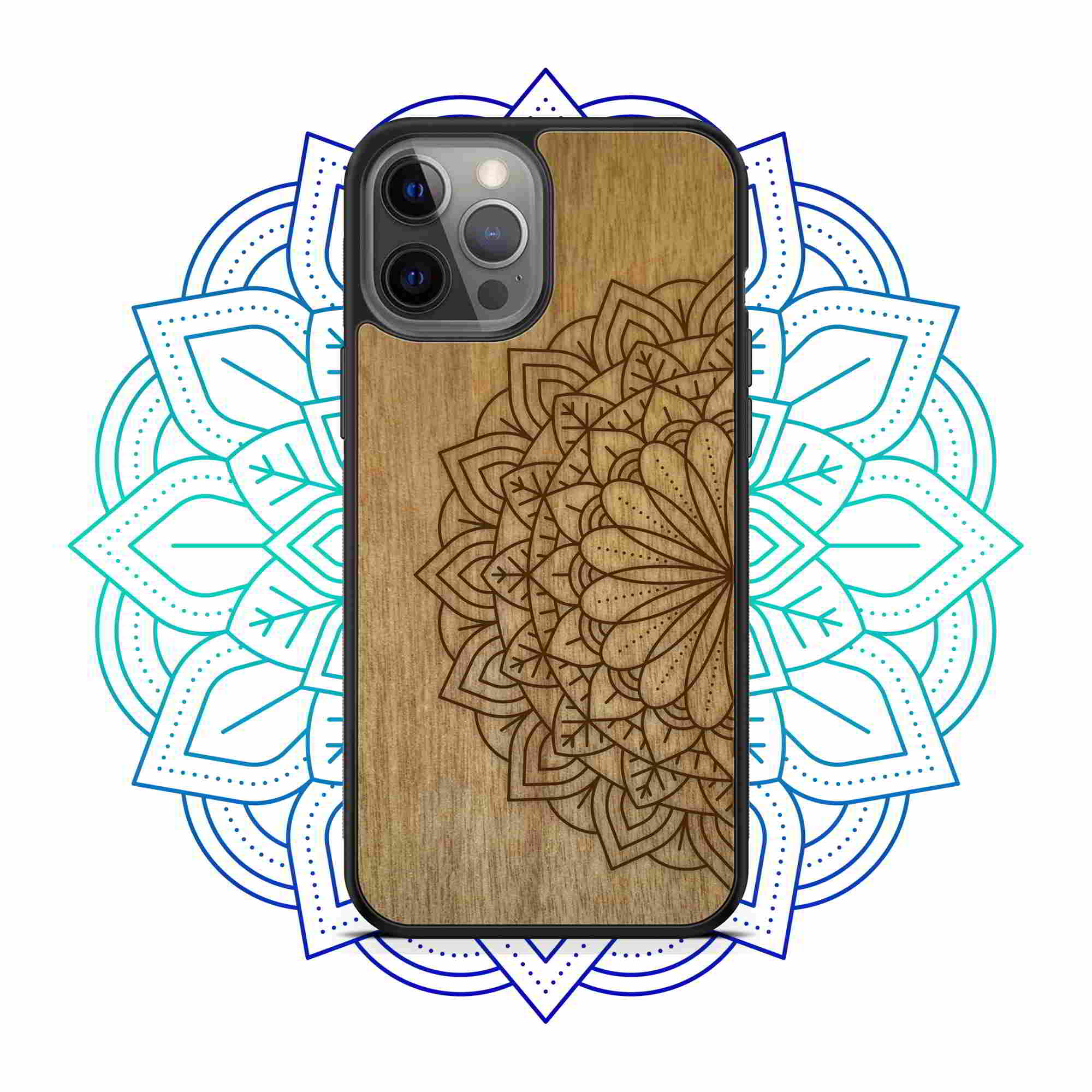 Wooden Phone Case | Mandala, Full Protection