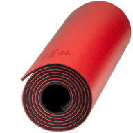 Natural Rubber Yoga Mat | Red Chilli, Extreme Grip, Joint Protection, with Strap