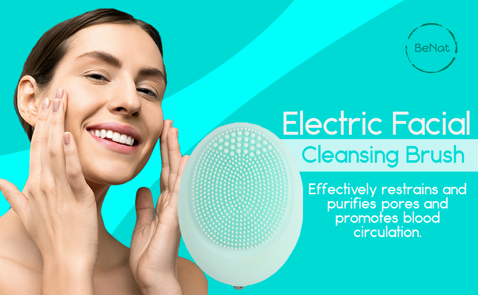 Electric Facial Brush | 2.3in x 1.7in x 1.2 in