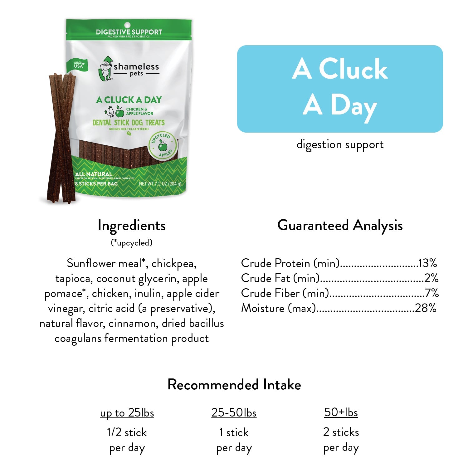 A Cluck A Day Dental Sticks for Dogs