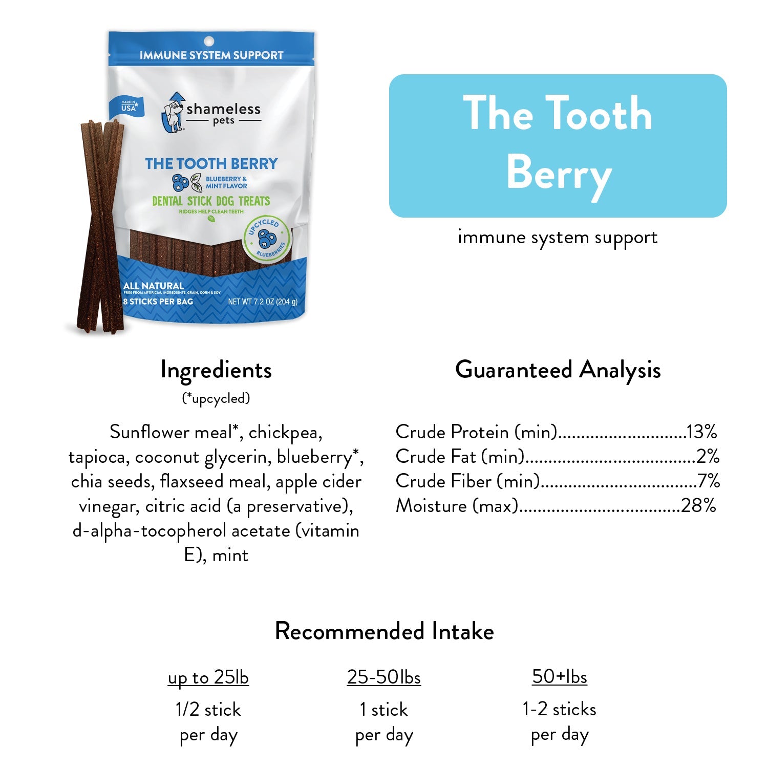 The Tooth Berry Dental Sticks for Dogs