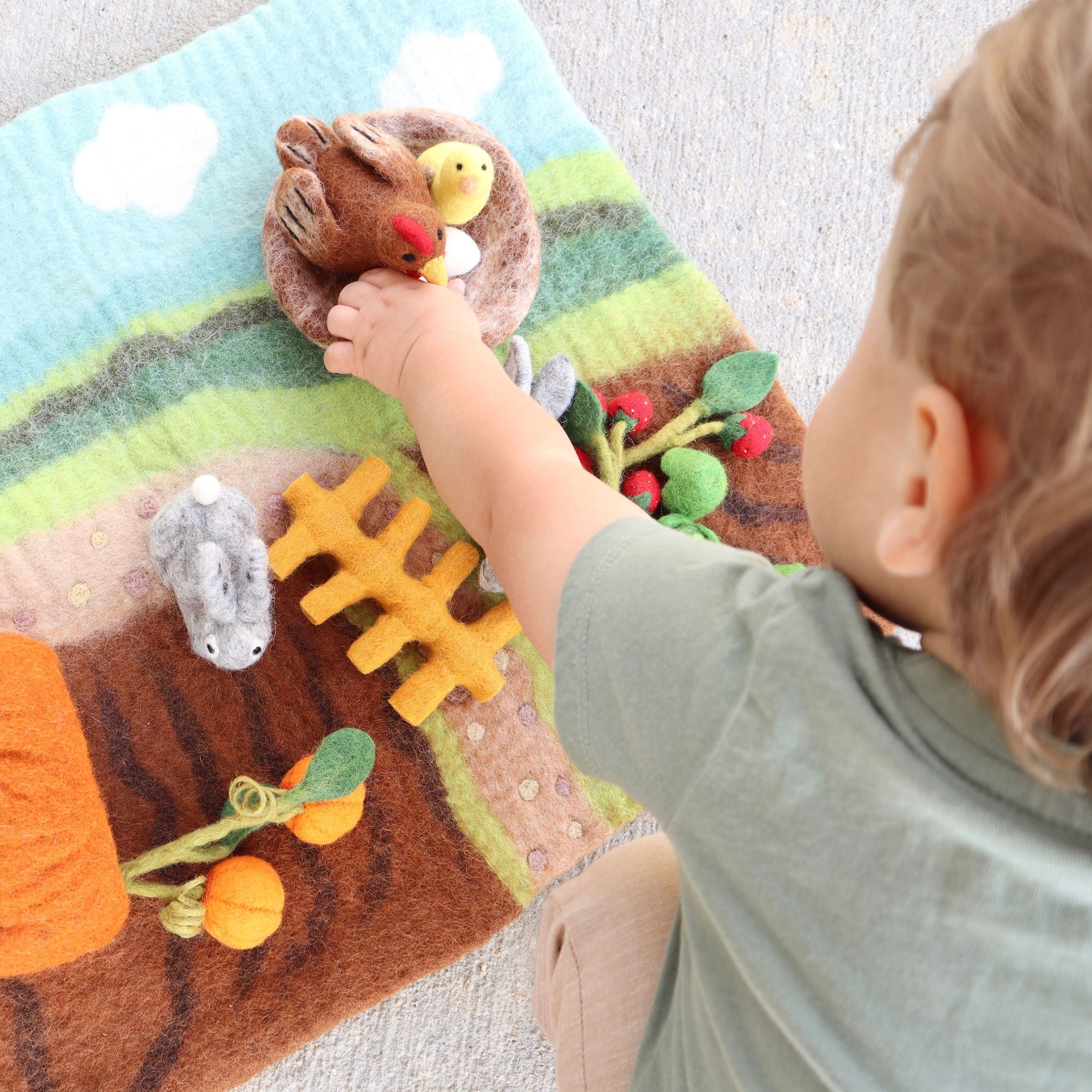 Felt Hen and Chick Set