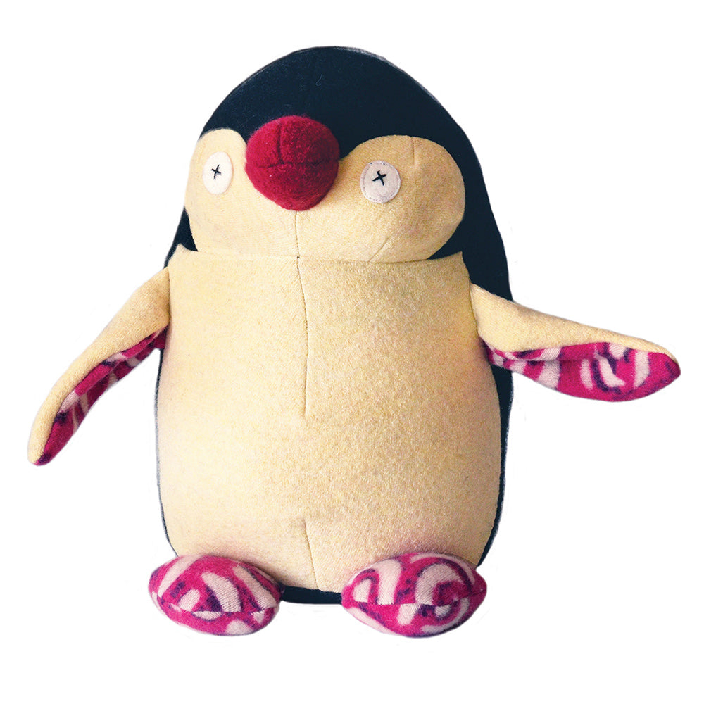 Penguin Stuffed Toy from Reclaimed Wool