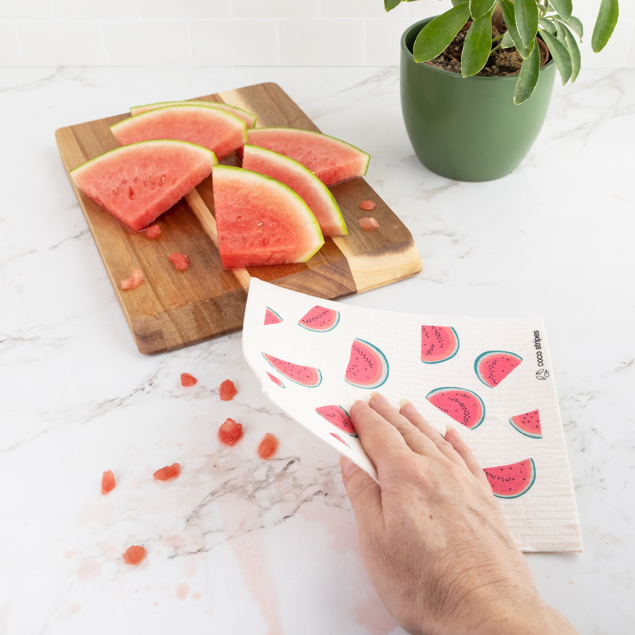 Swedish Dishcloths | Watermelon Design, Set of 6