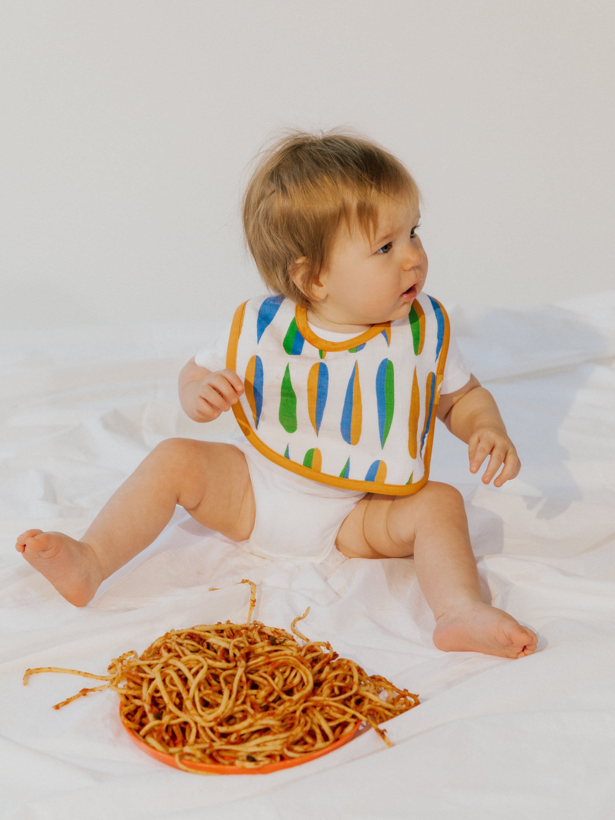 Organic Muslin Cotton Baby Bibs 3 pack Mid-Century