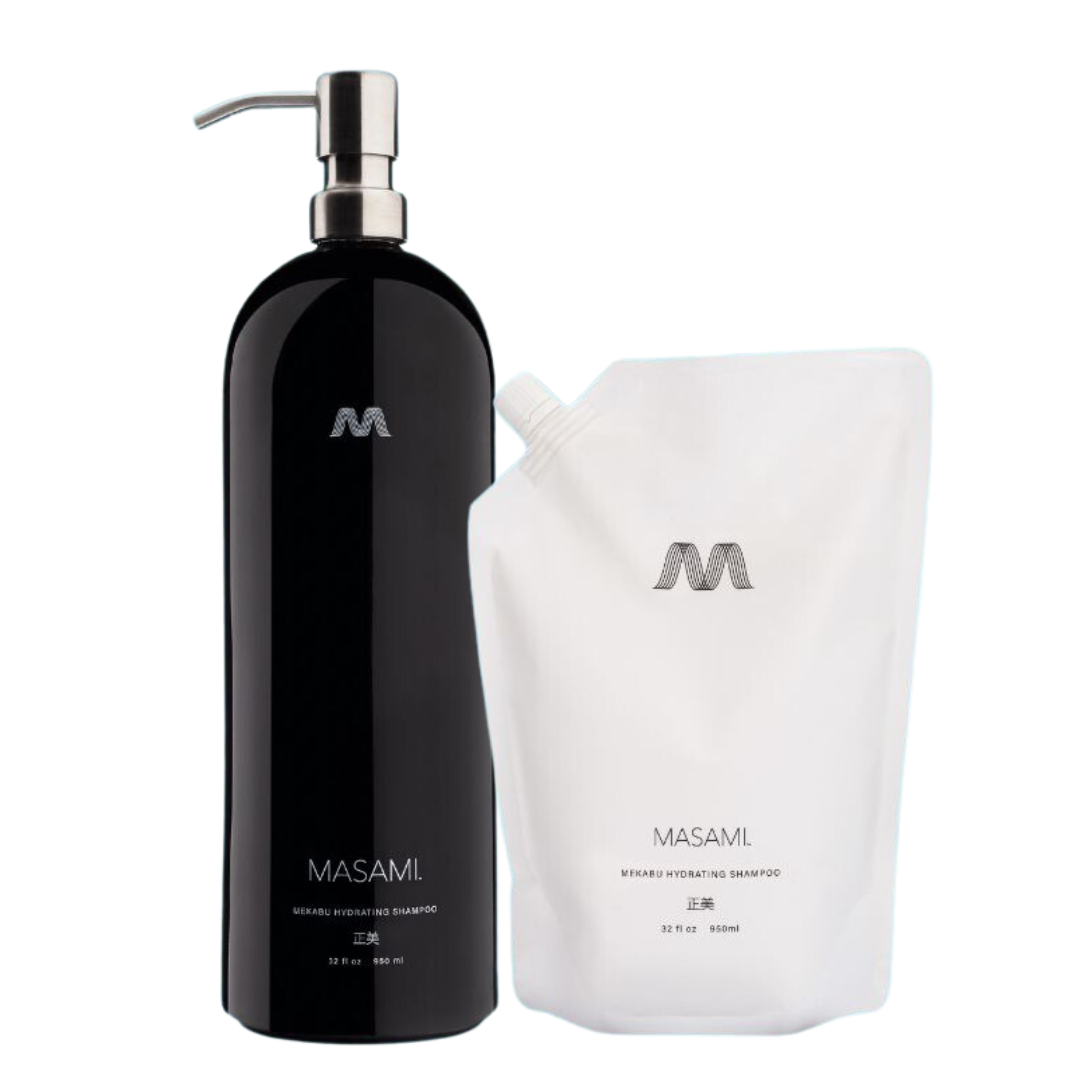 Refillable Shampoo Bottle | Black Ceramic, Large Size, Sustainable