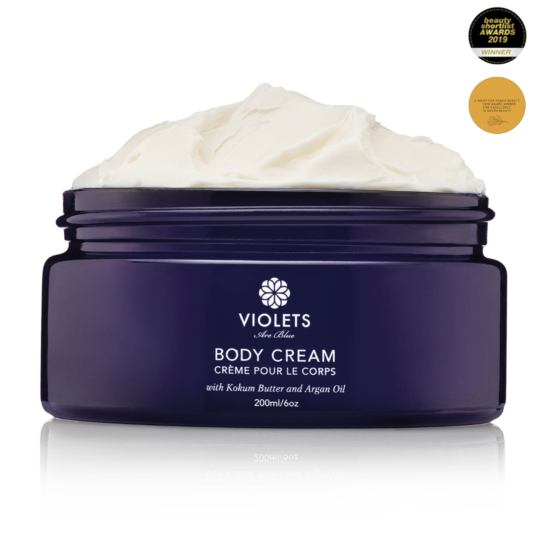 Body Cream With Shea Butter & Argan Oil | Natural, Non-toxic Skincare (6 oz 200 ml)