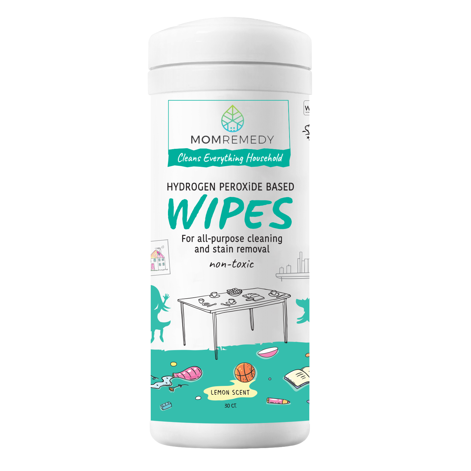 Hydrogen Peroxide Cleaning Wipes | 3 Pack, 90 Count