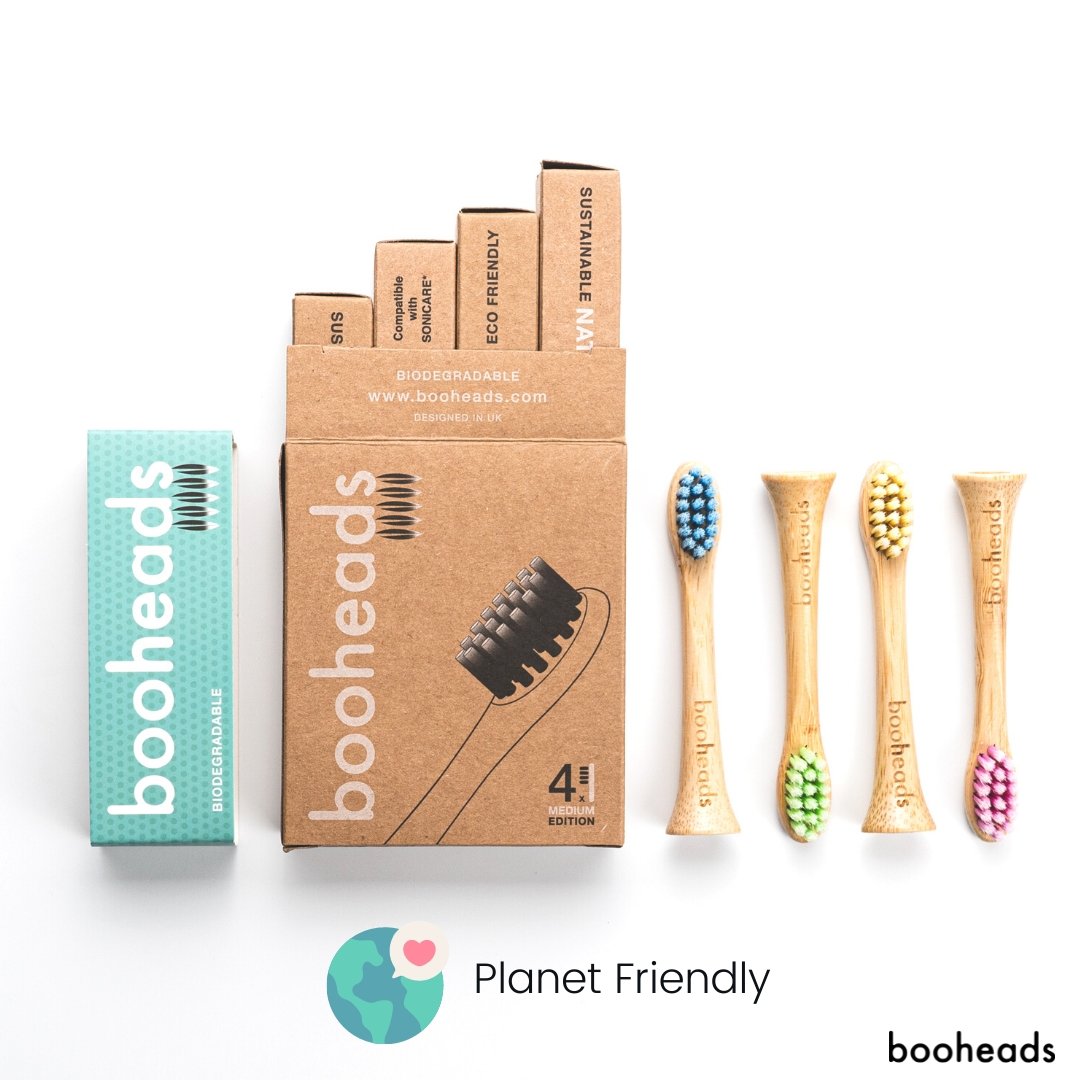 Bamboo Electric Toothbrush Heads | 4 Pieces